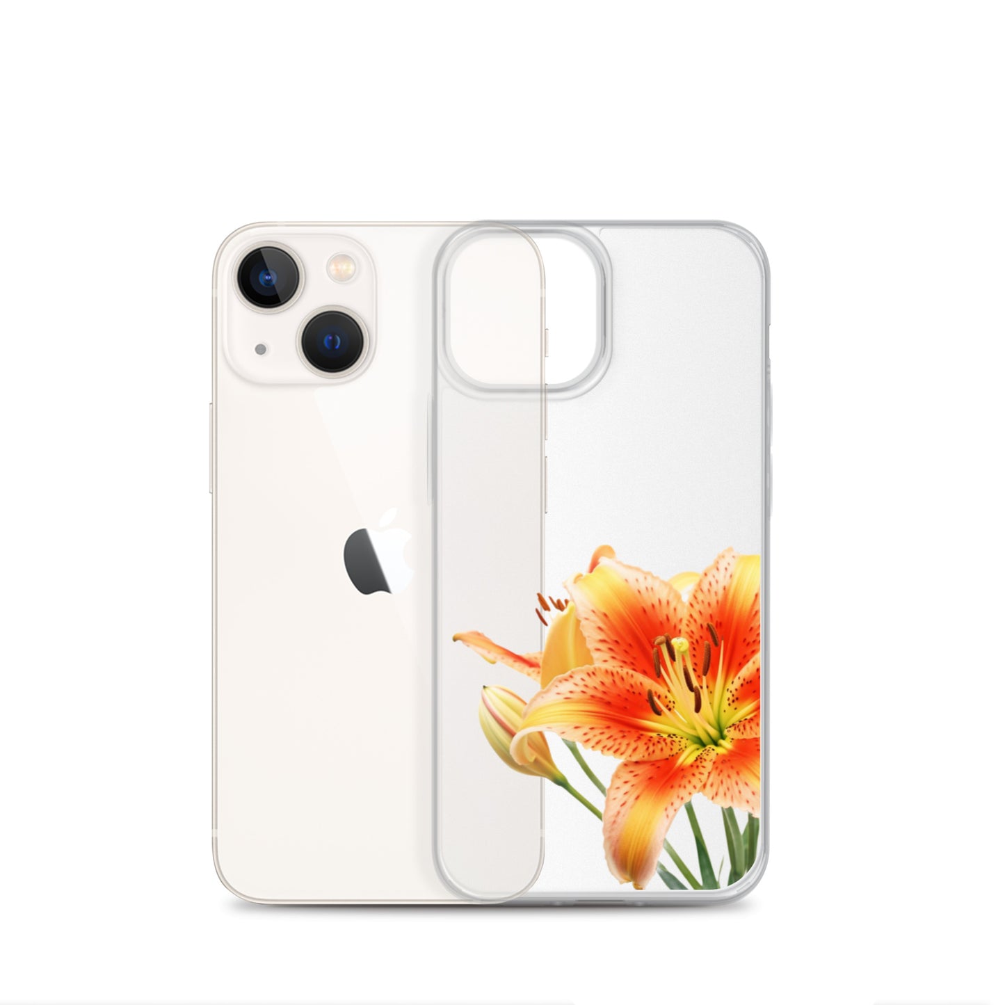 Clear Case for iPhone® Orange Lily