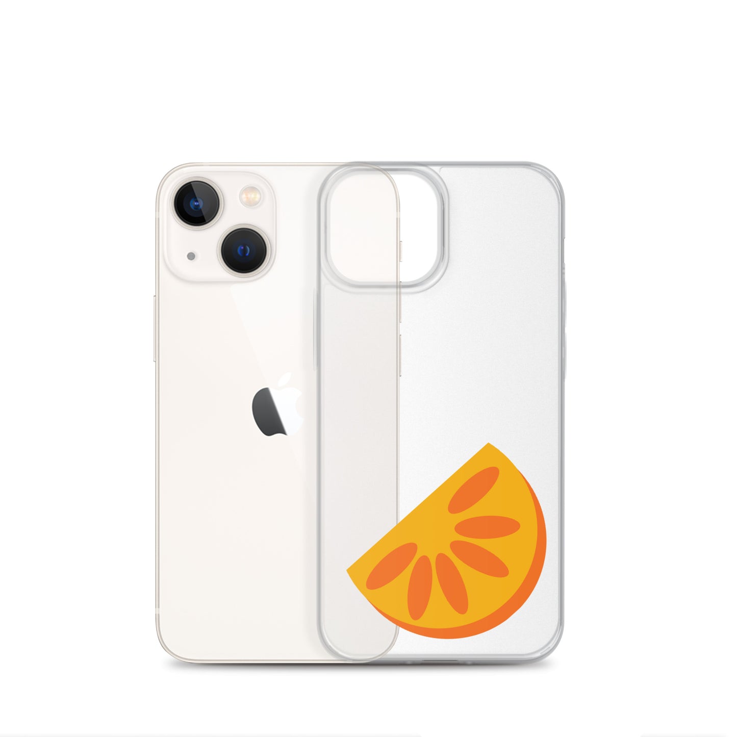 Clear Case for iPhone® Orange