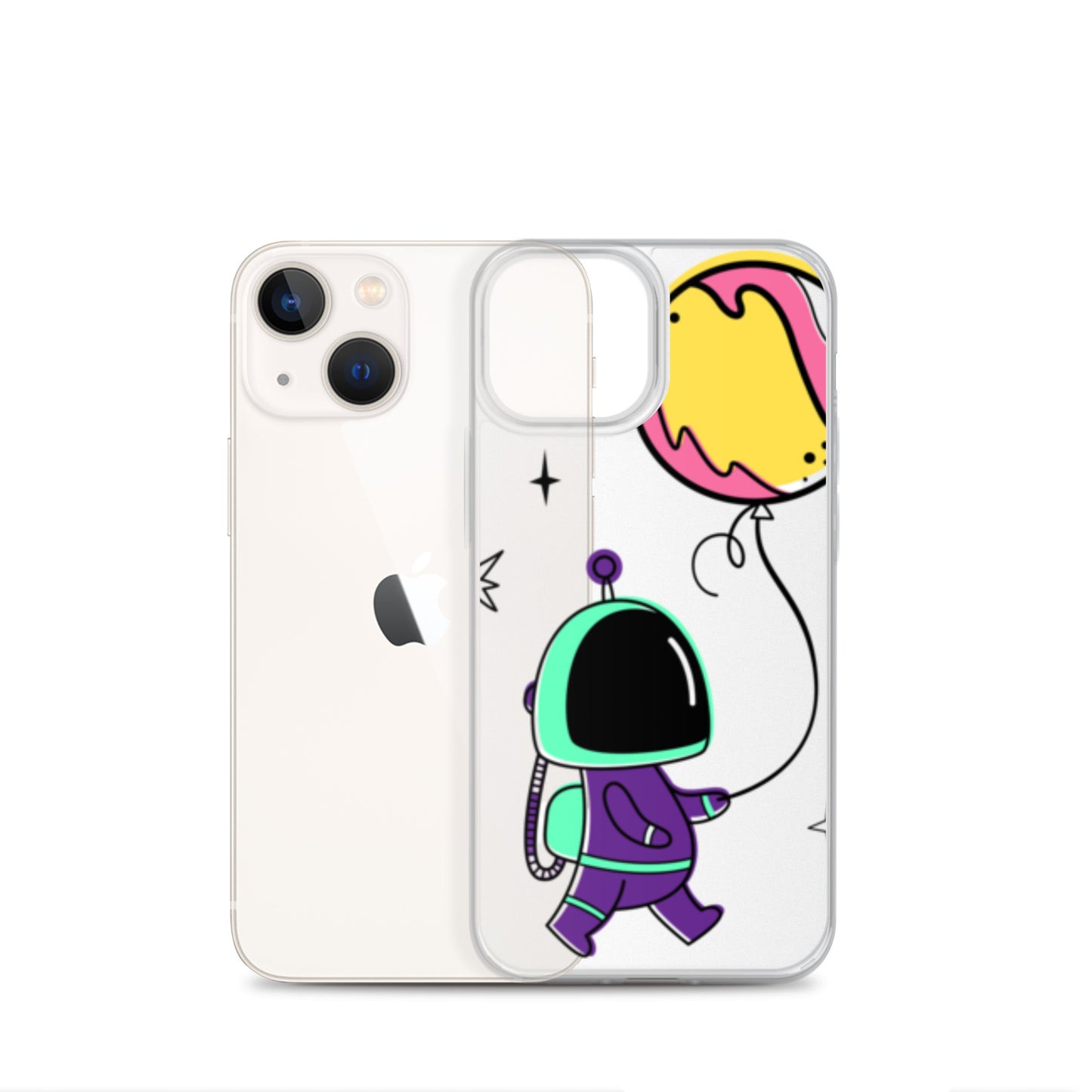 Clear Case for iPhone® Astronaut