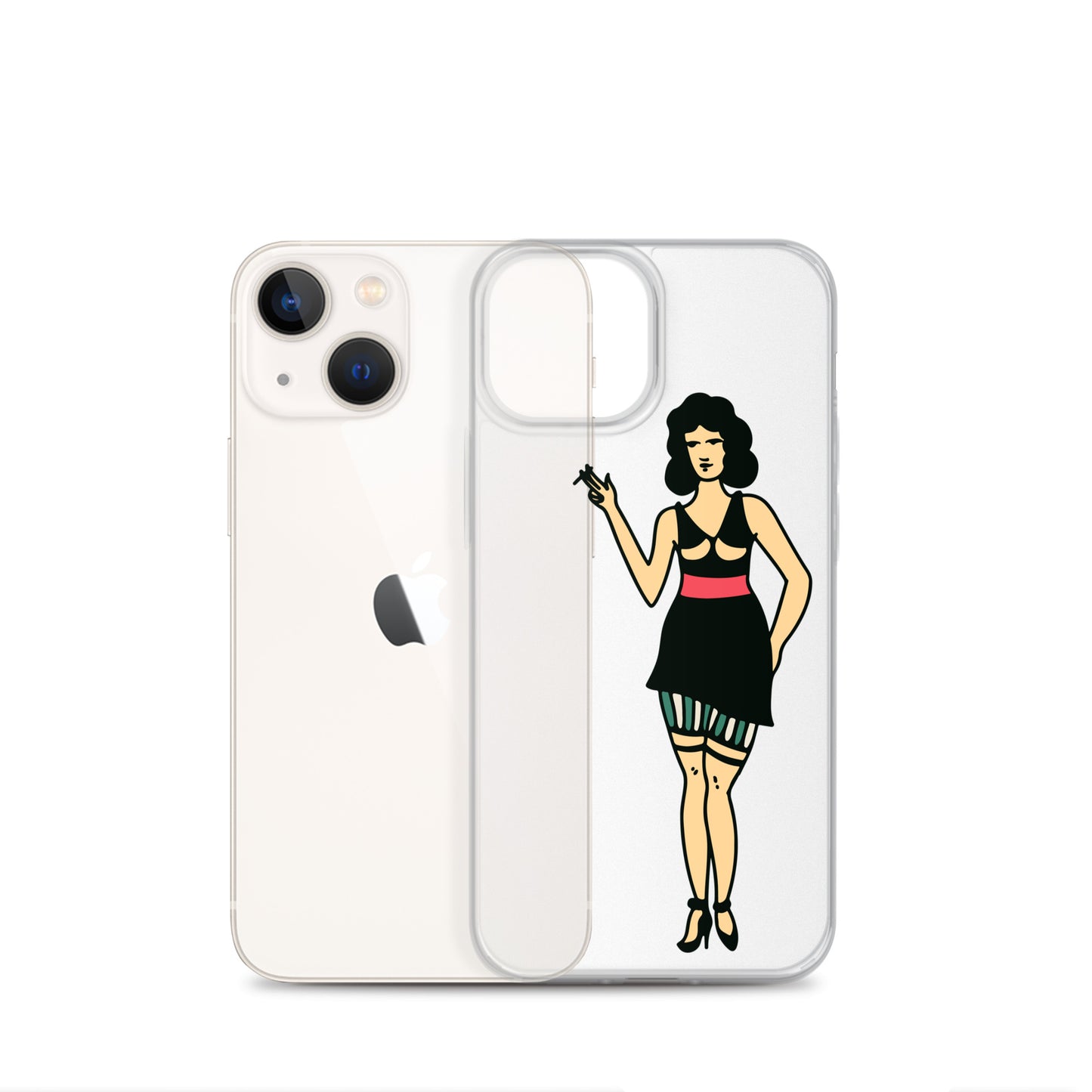 Clear Case for iPhone® Tattoo Woman 2