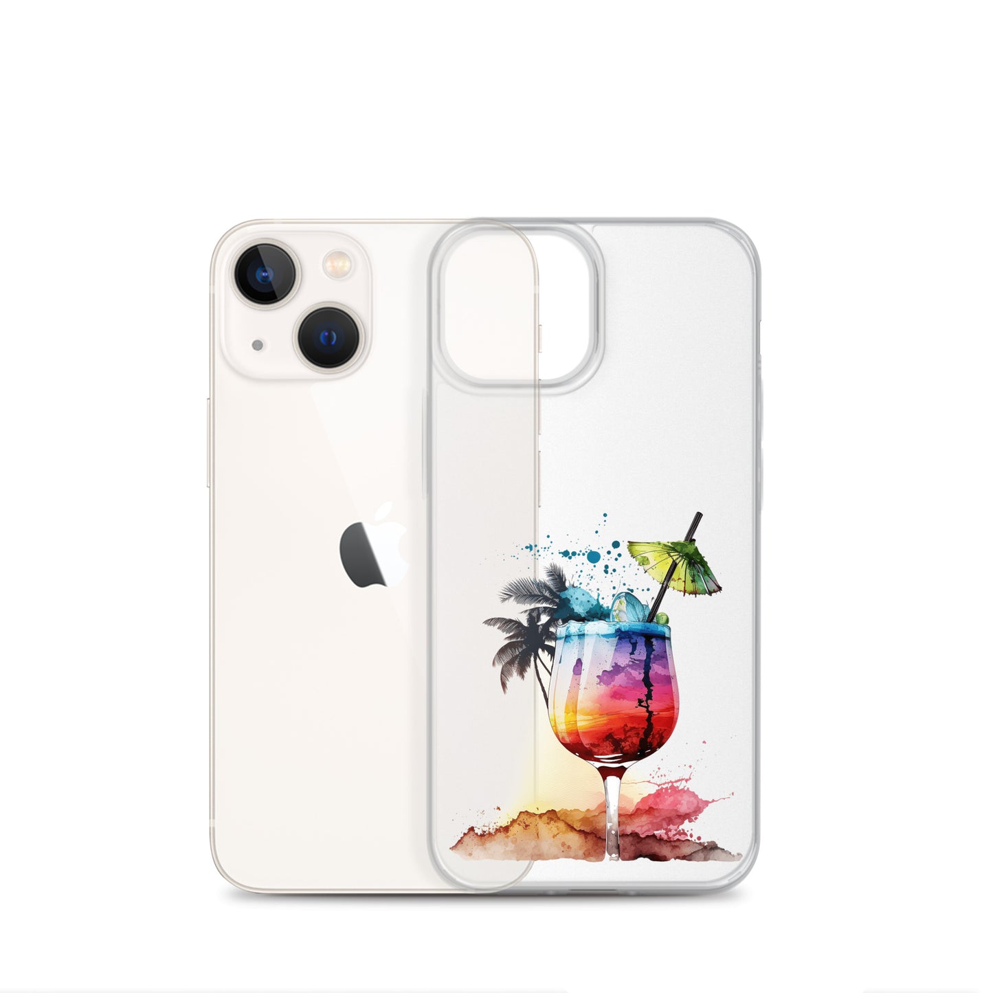 Clear Case for iPhone® Tropical Drink