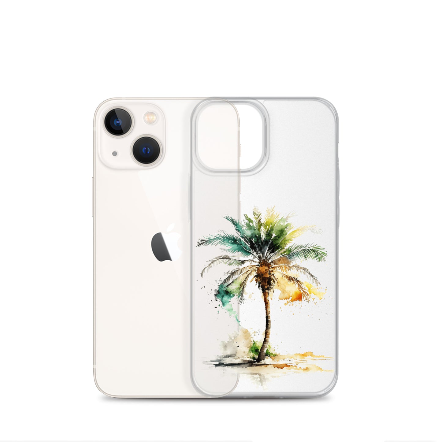 Clear Case for iPhone® Palm Tree