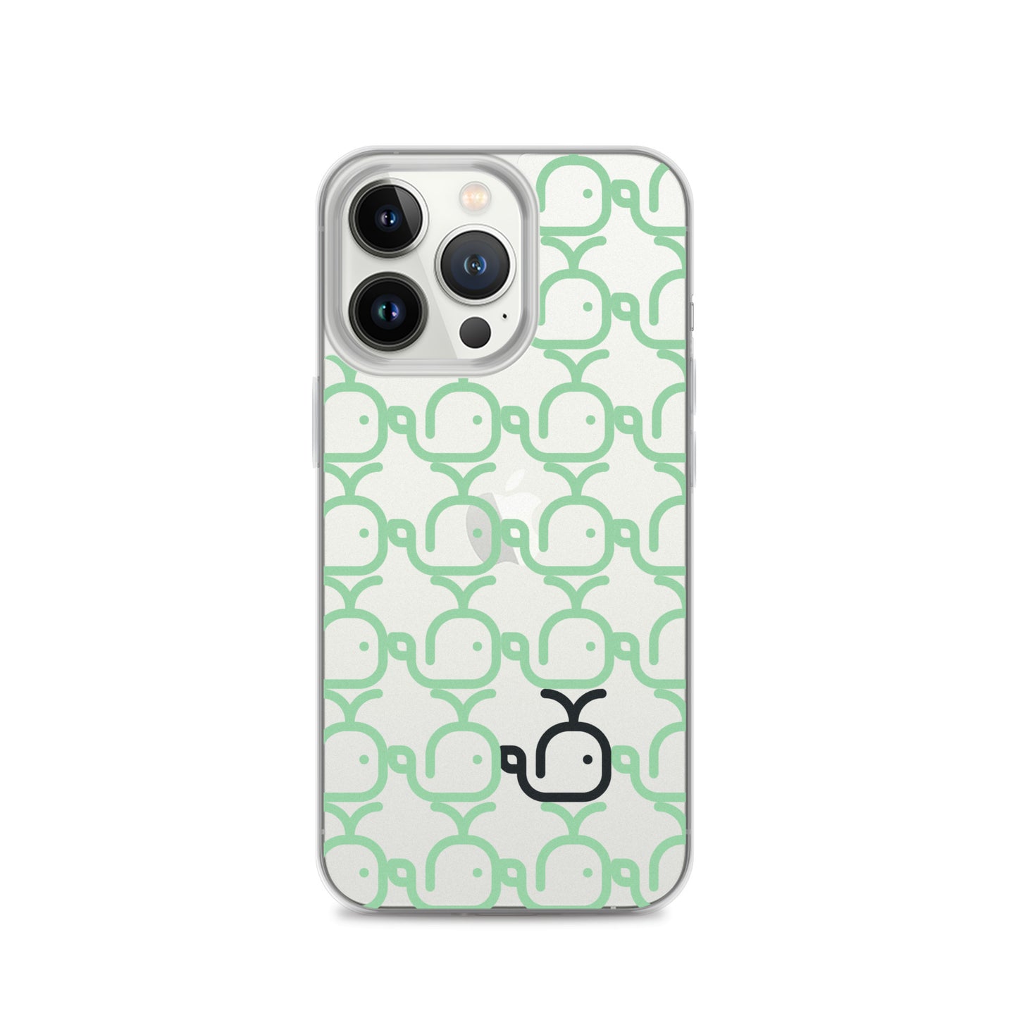 Clear Case for iPhone® Whales Green