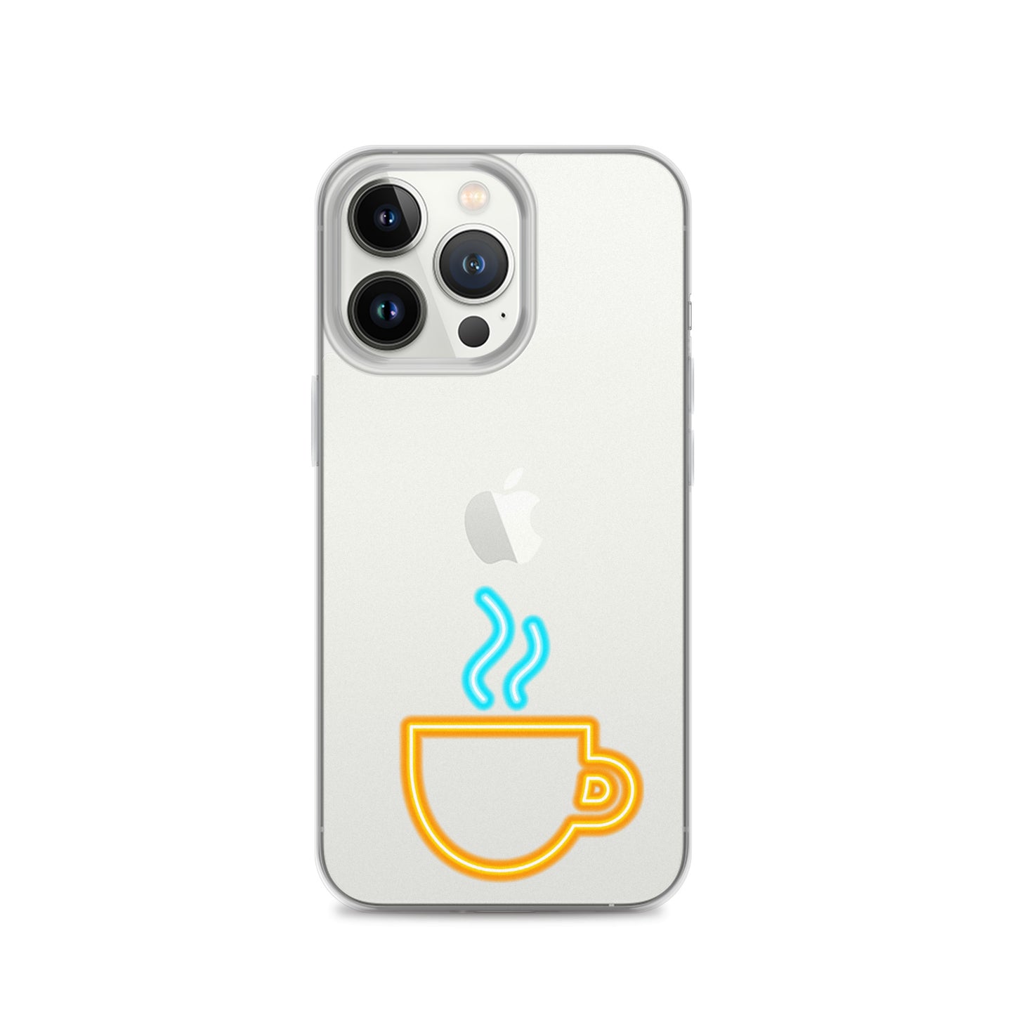 Clear Case for iPhone® Neon Coffee