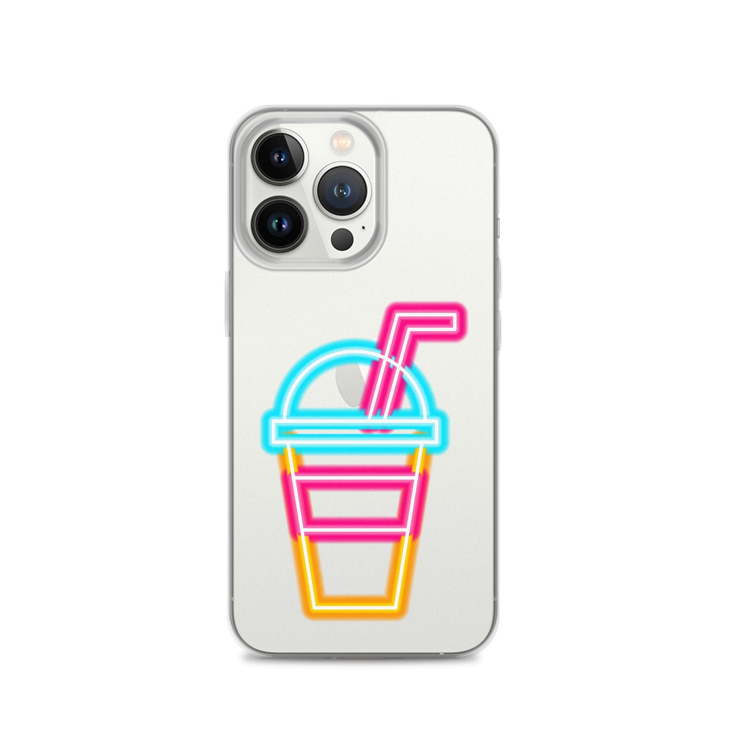 Clear Case for iPhone® Neon Drink