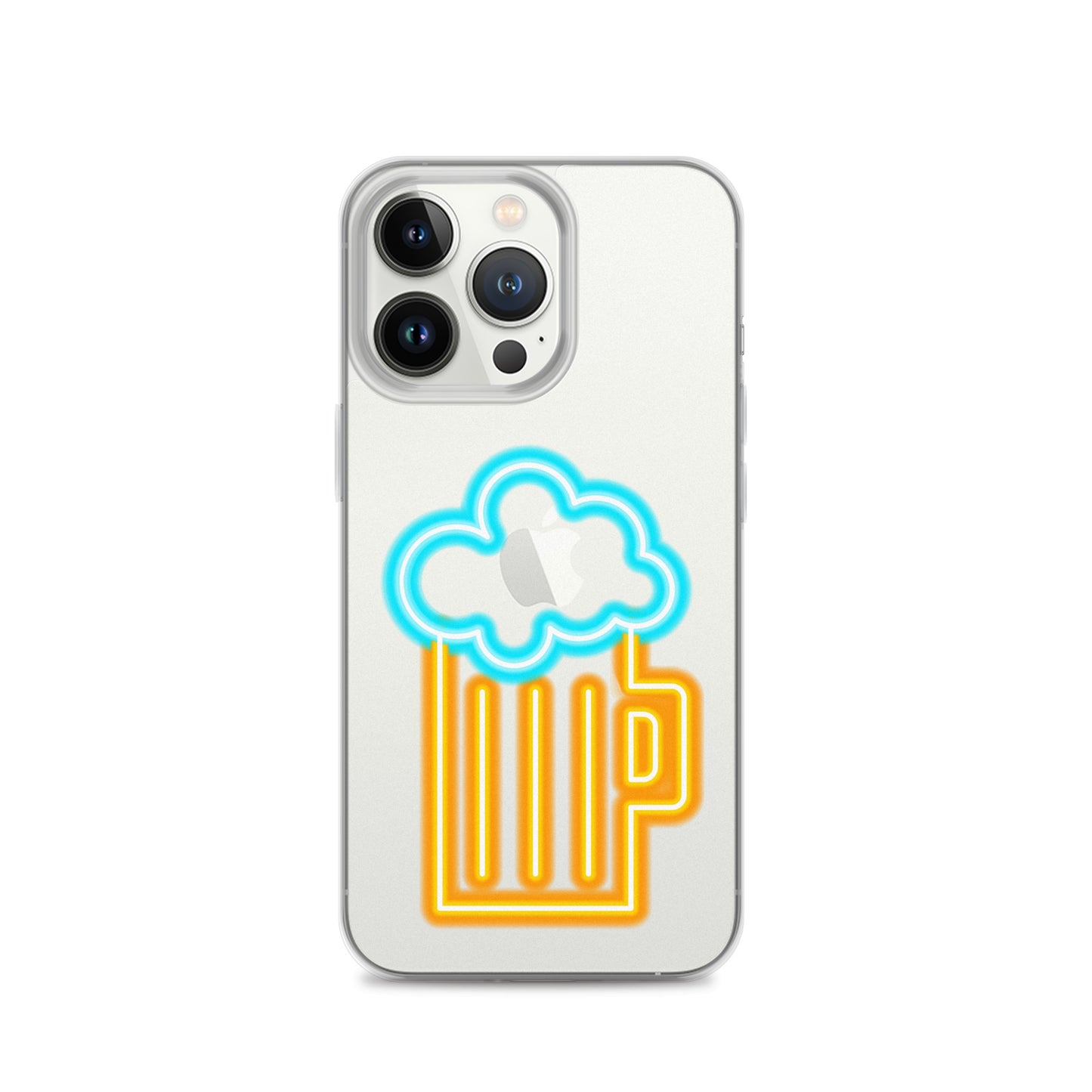 Clear Case for iPhone® Neon Beer