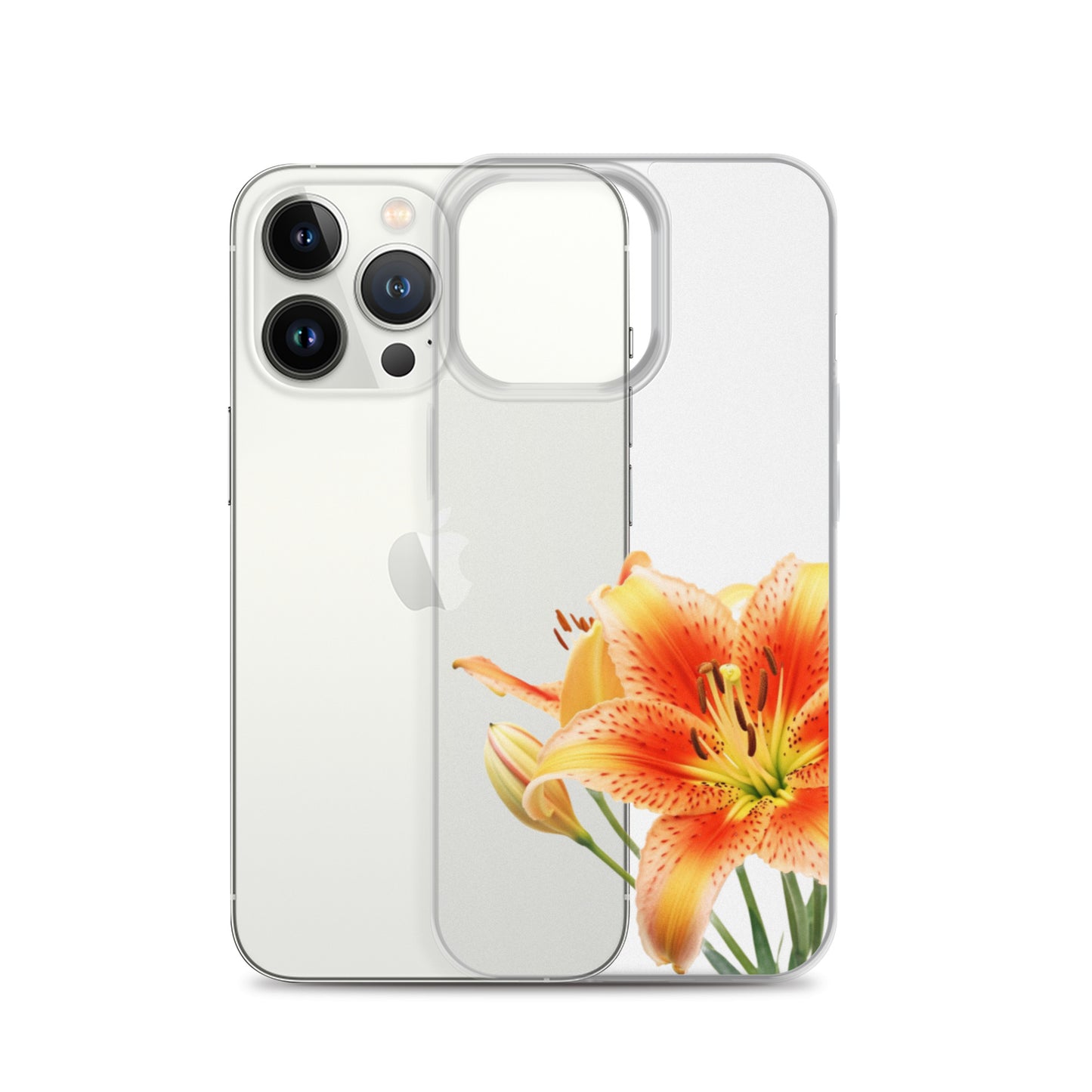 Clear Case for iPhone® Orange Lily