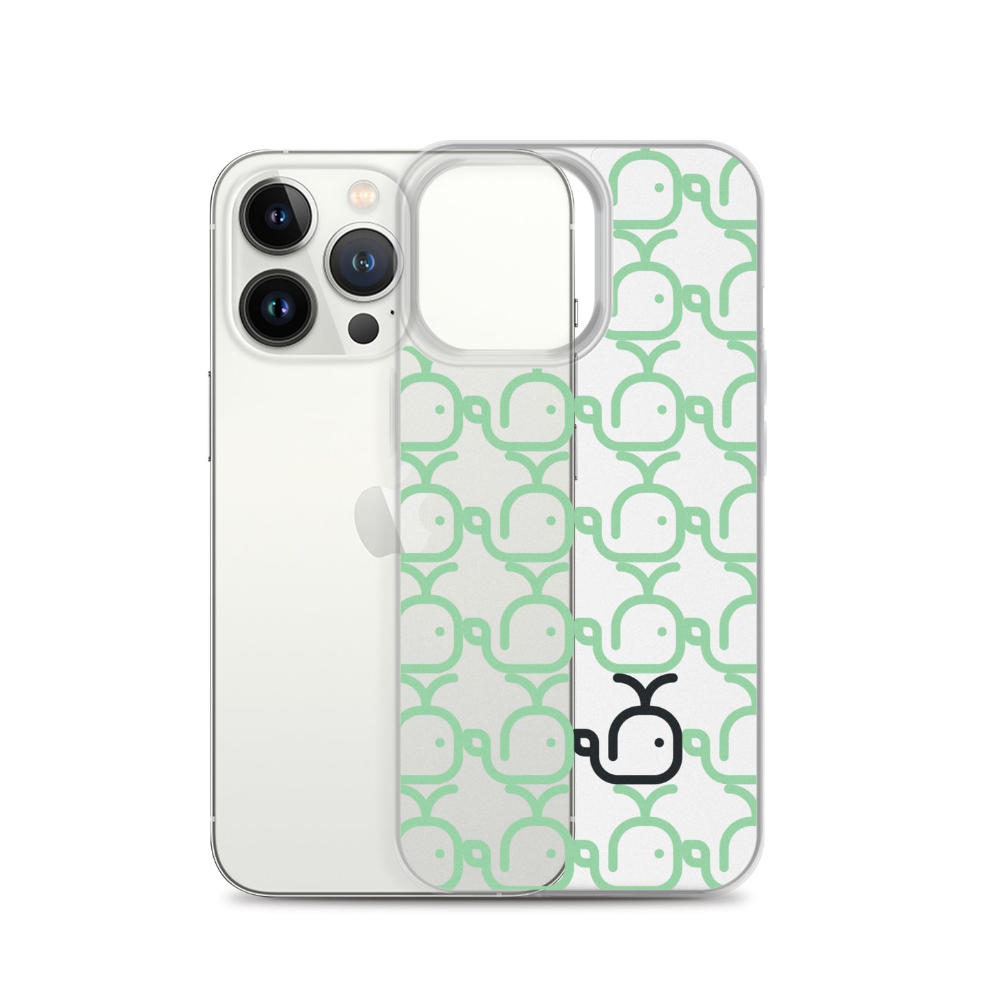 Clear Case for iPhone® Whales Green