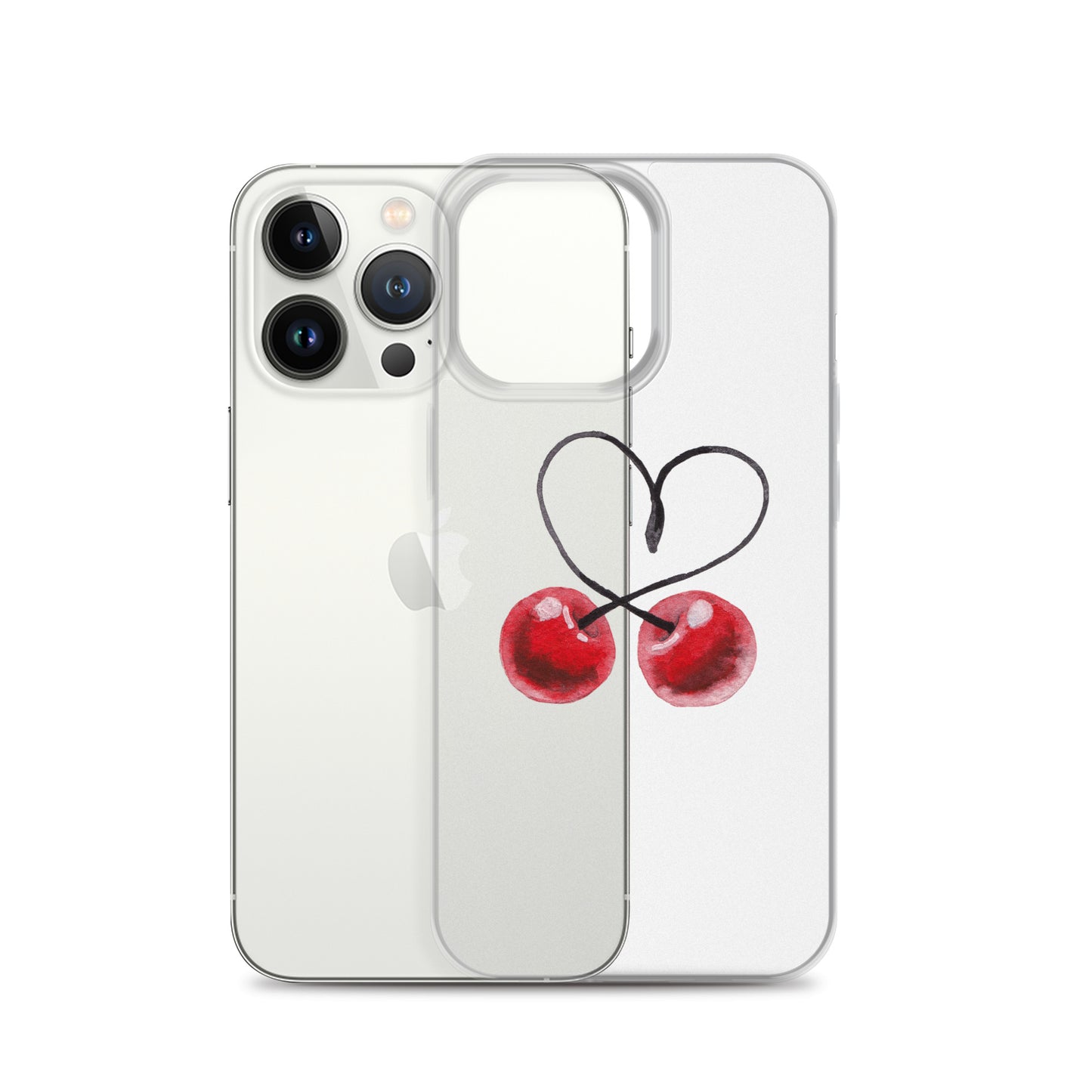 Clear Case for iPhone® Cherry Love