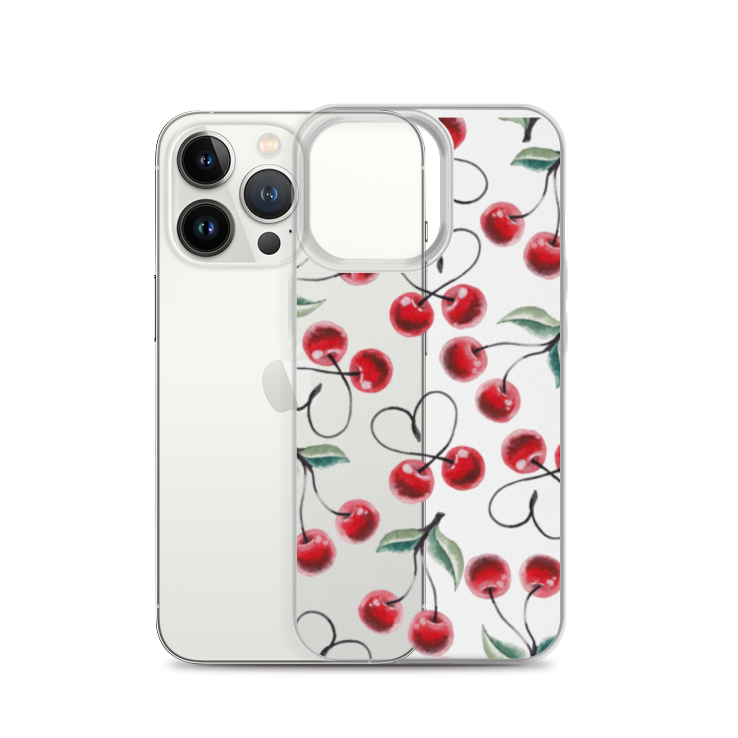 Clear Case for iPhone® Cherry Lots of Love