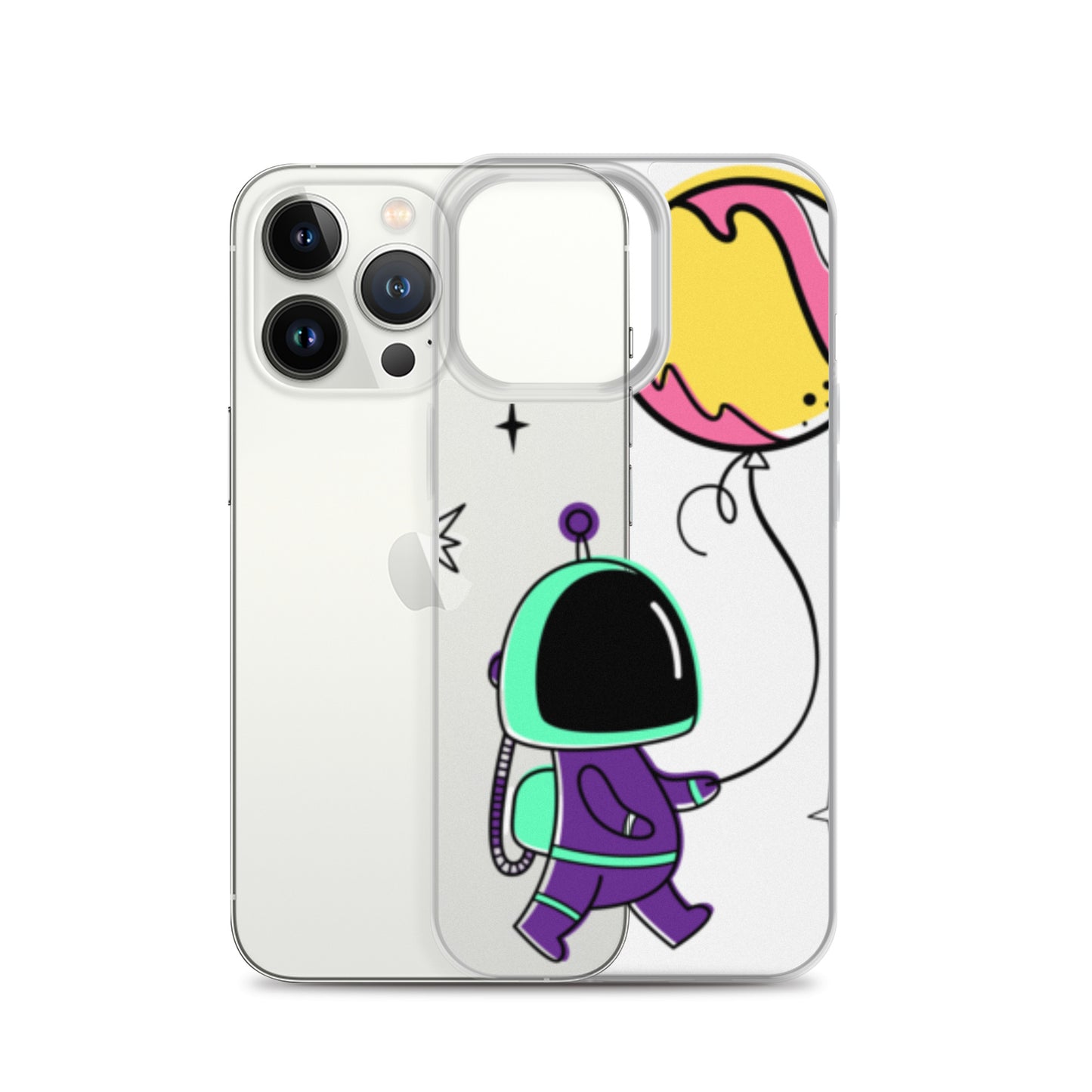 Clear Case for iPhone® Astronaut