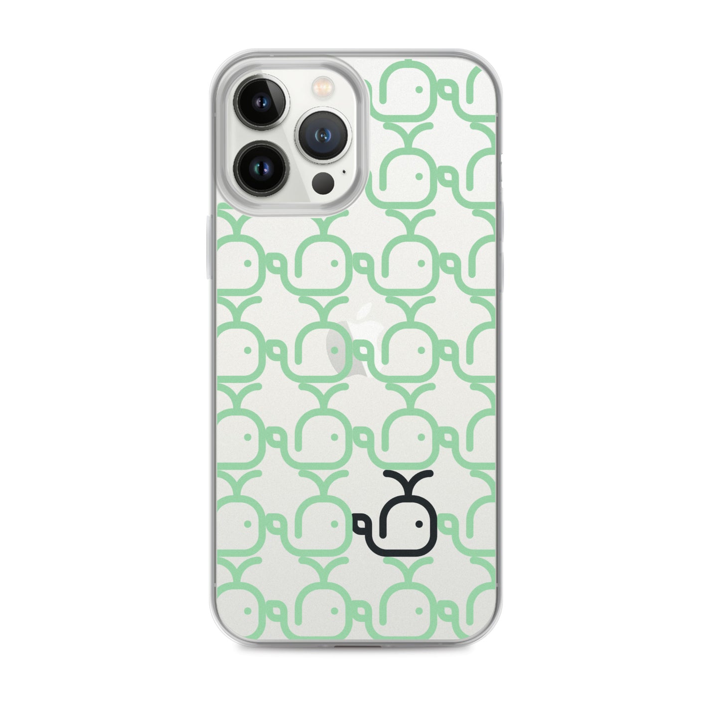 Clear Case for iPhone® Whales Green