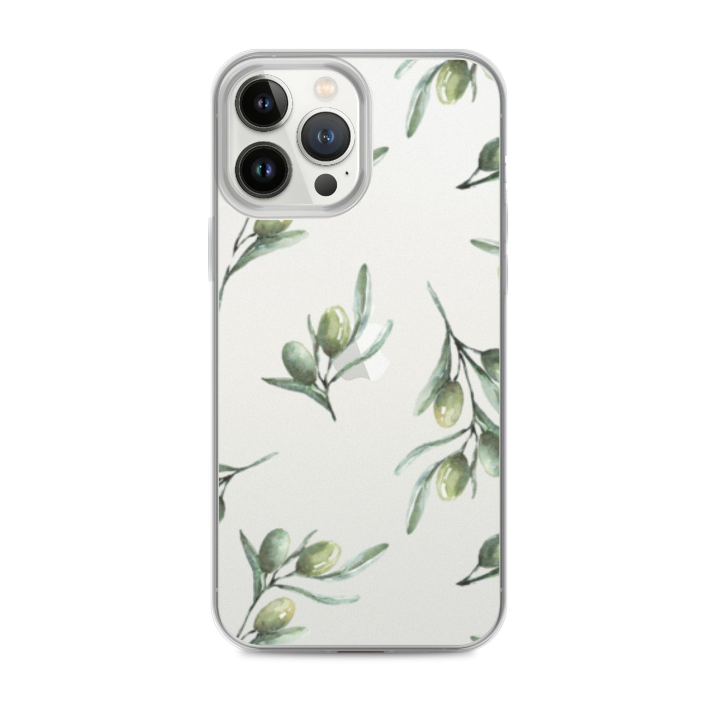 Clear Case for iPhone® Olive Branch