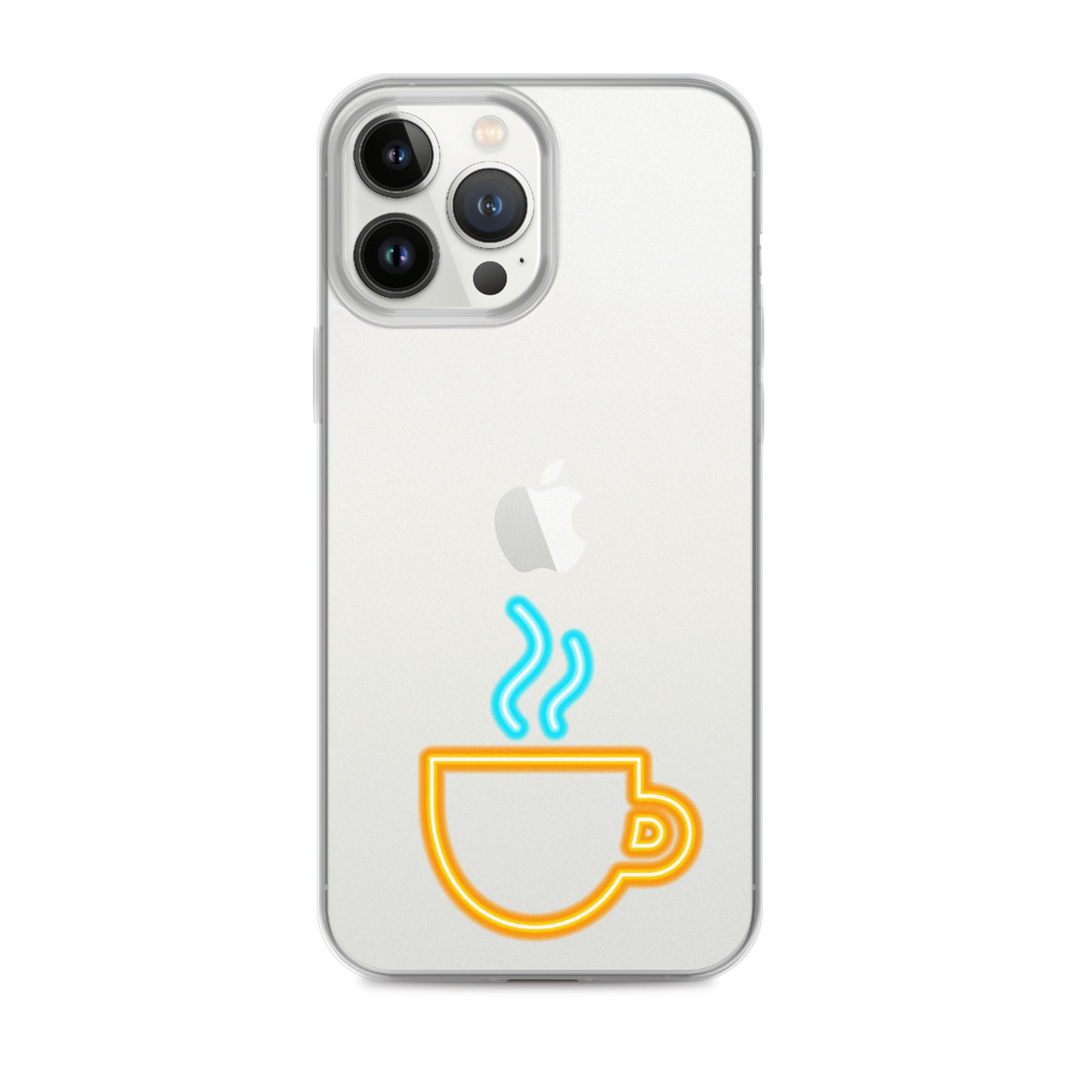 Clear Case for iPhone® Neon Coffee