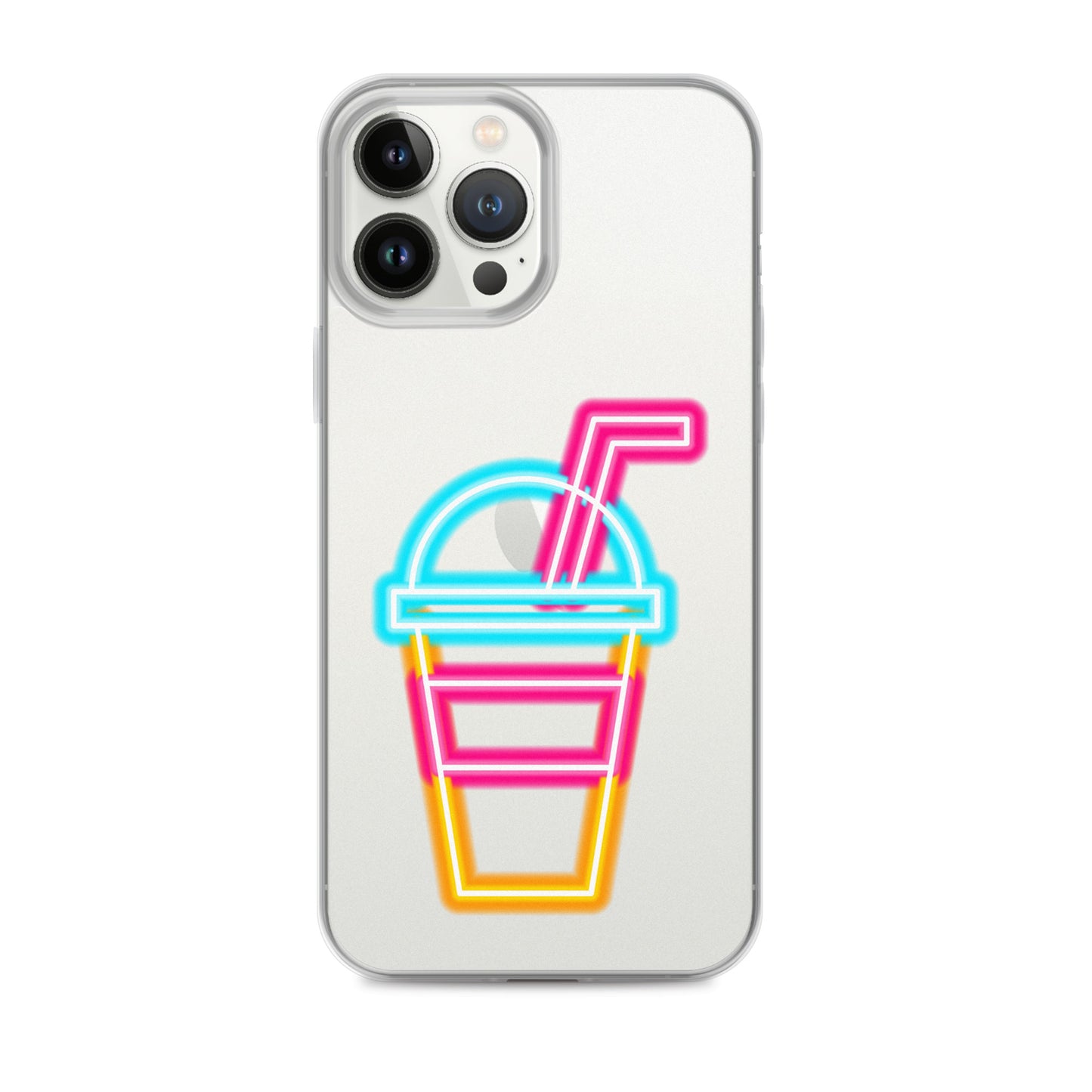 Clear Case for iPhone® Neon Drink