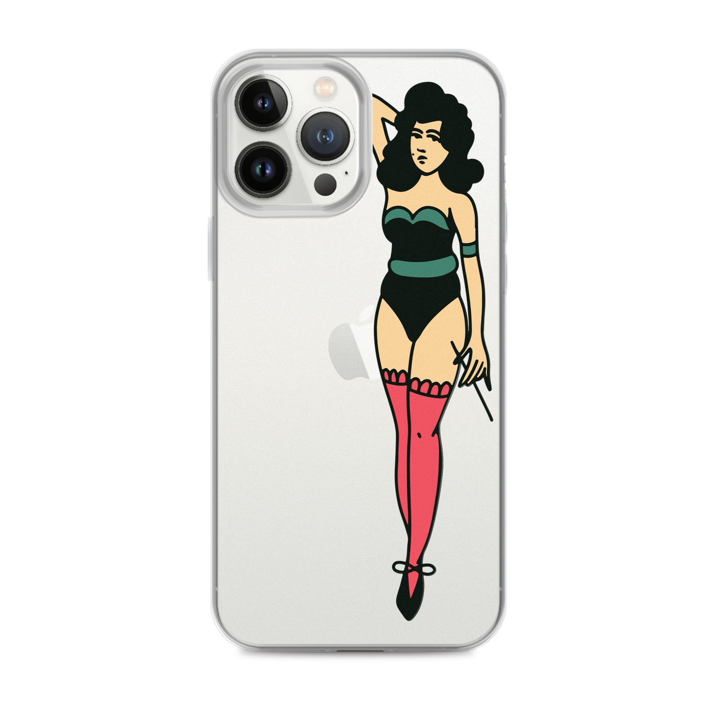 Clear Case for iPhone® Tattoo Lady