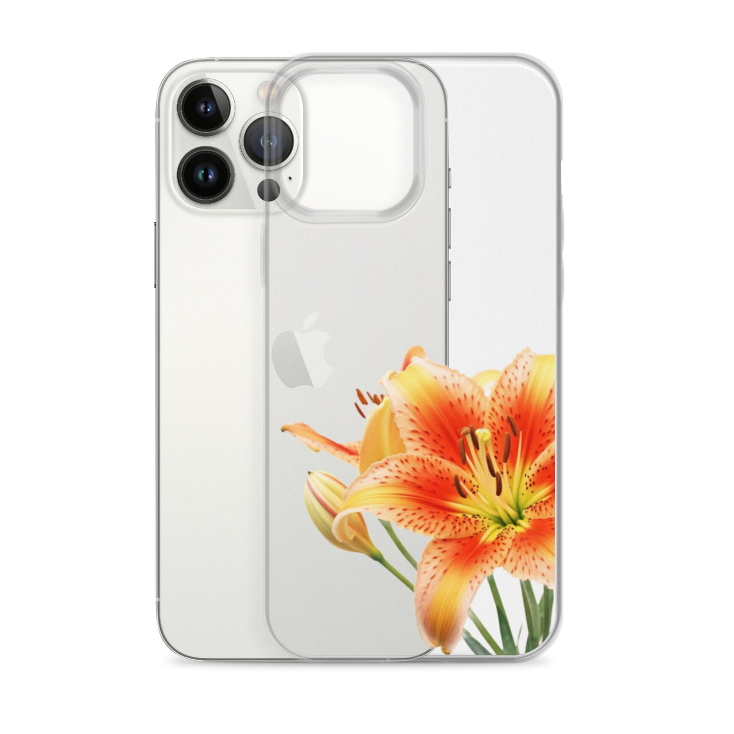 Clear Case for iPhone® Orange Lily