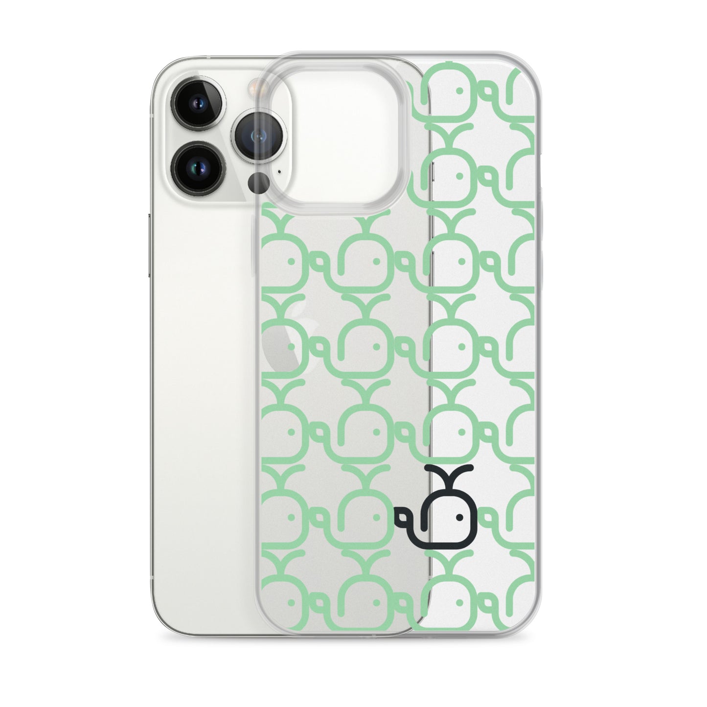 Clear Case for iPhone® Whales Green