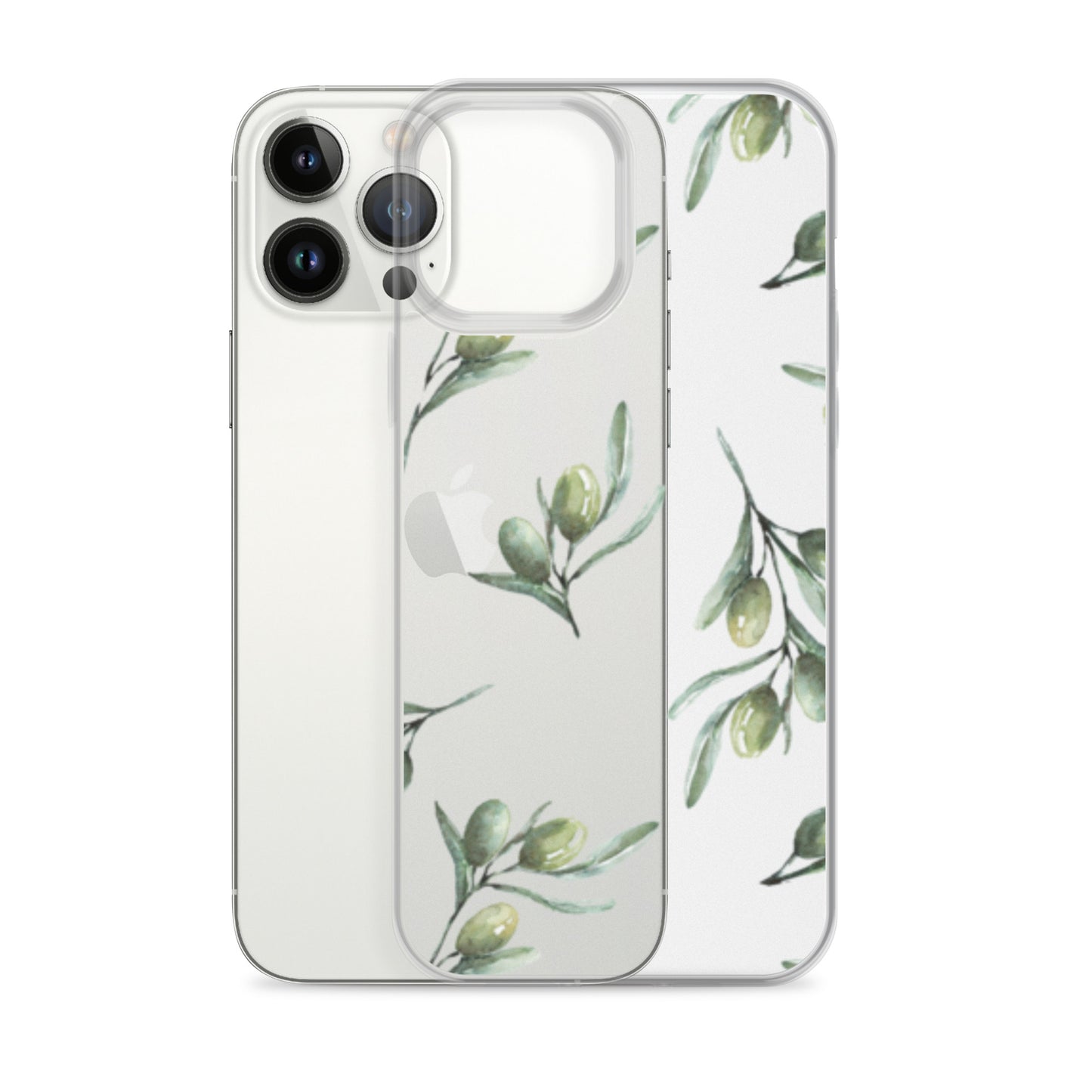 Clear Case for iPhone® Olive Branch