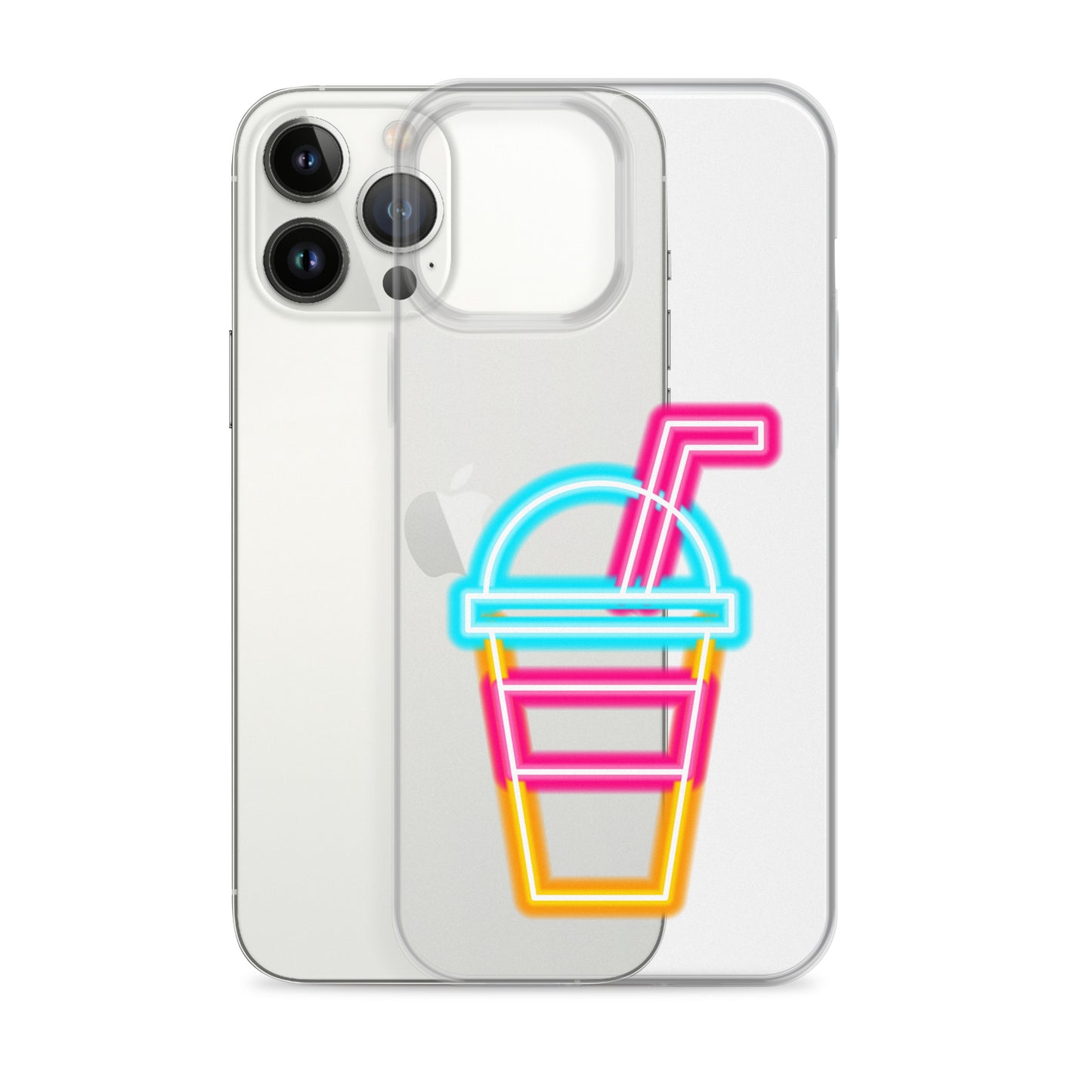 Clear Case for iPhone® Neon Drink