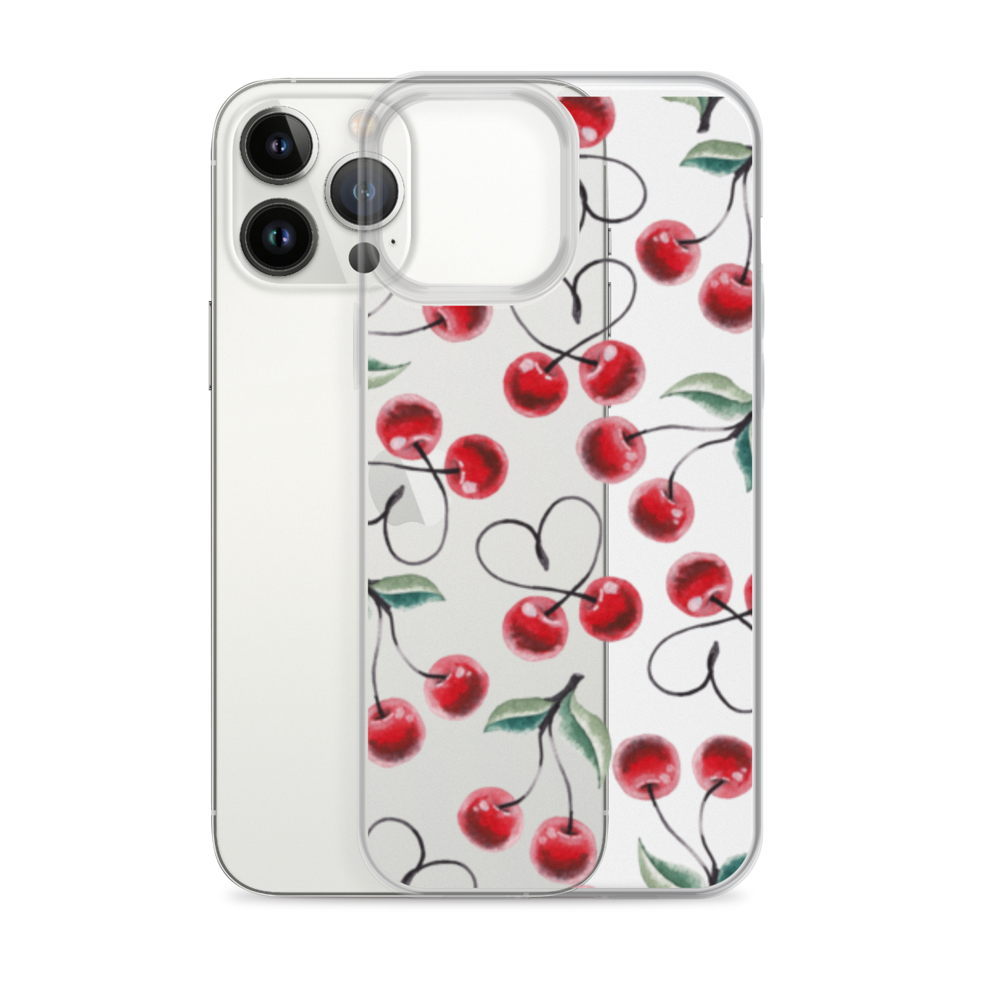 Clear Case for iPhone® Cherry Lots of Love