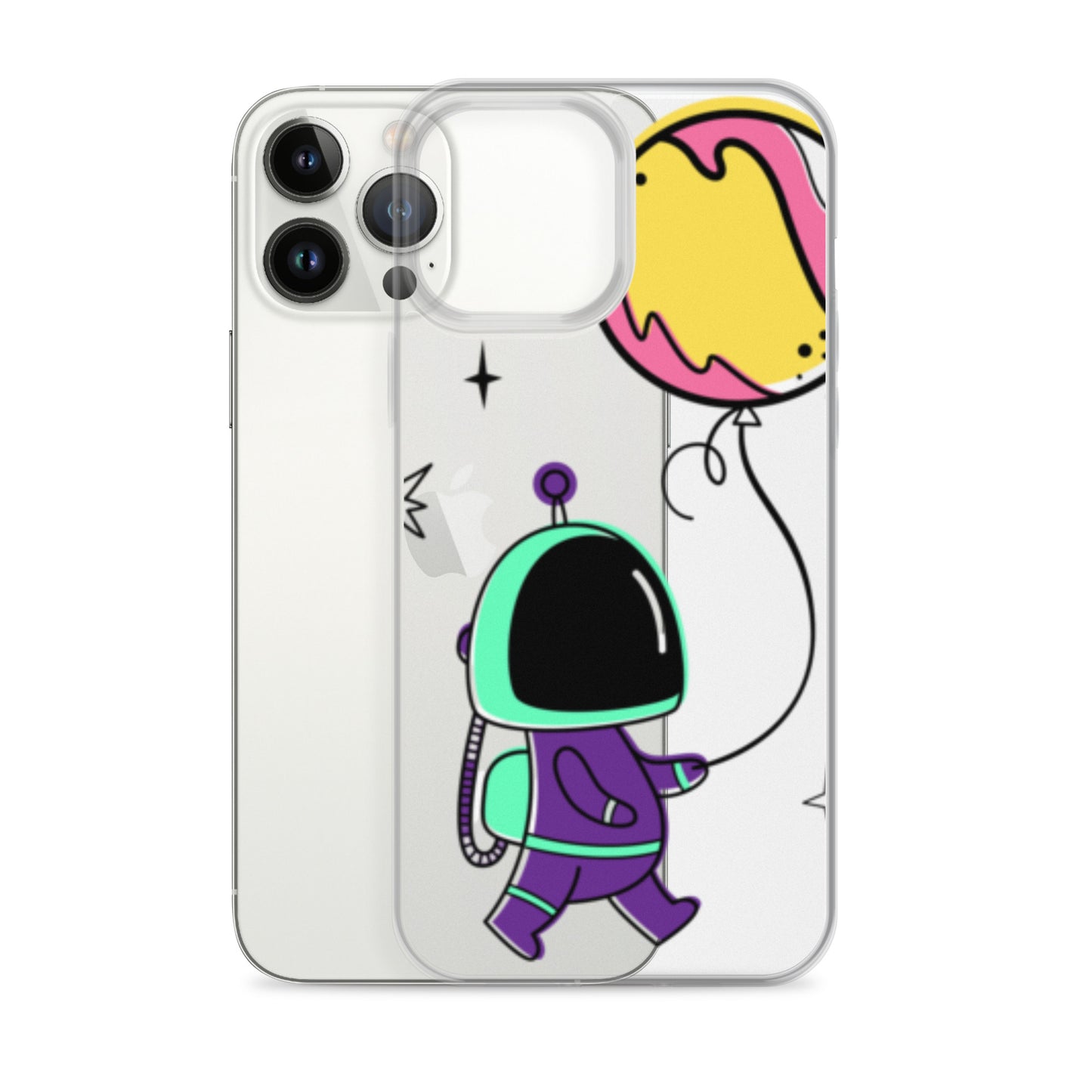 Clear Case for iPhone® Astronaut