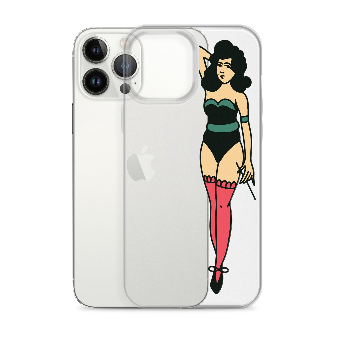 Clear Case for iPhone® Tattoo Lady