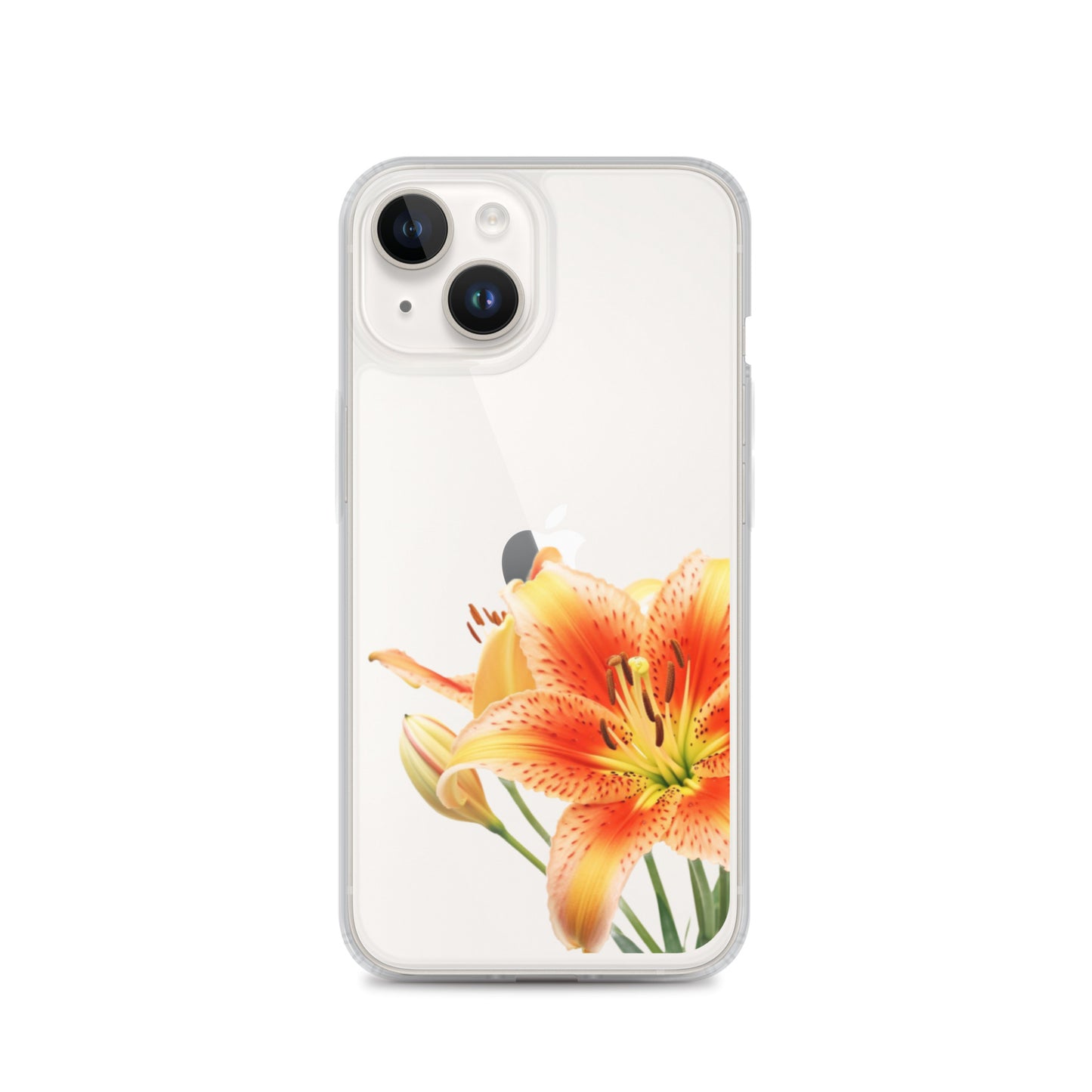 Clear Case for iPhone® Orange Lily