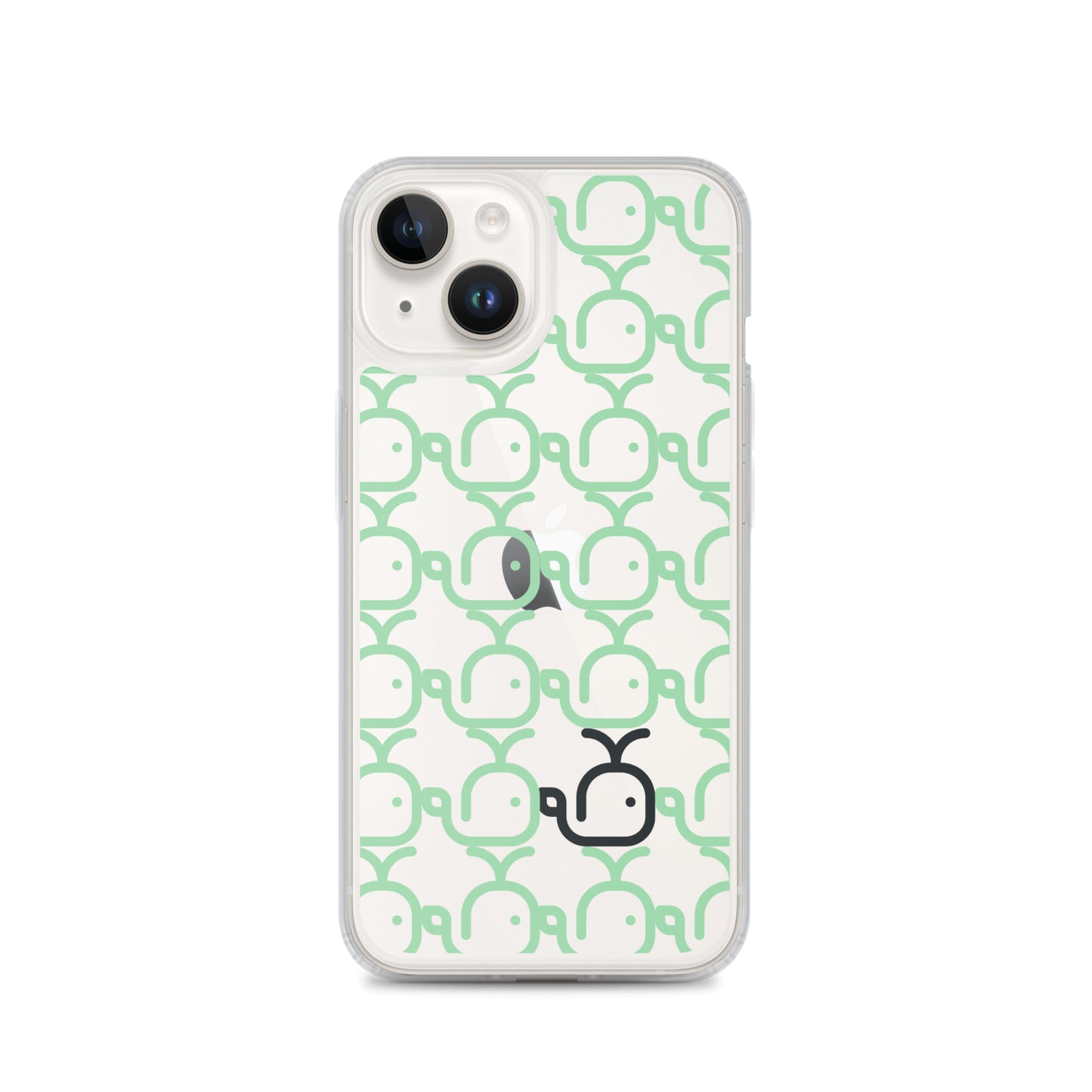 Clear Case for iPhone® Whales Green