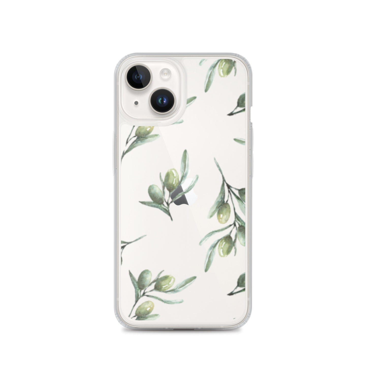 Clear Case for iPhone® Olive Branch