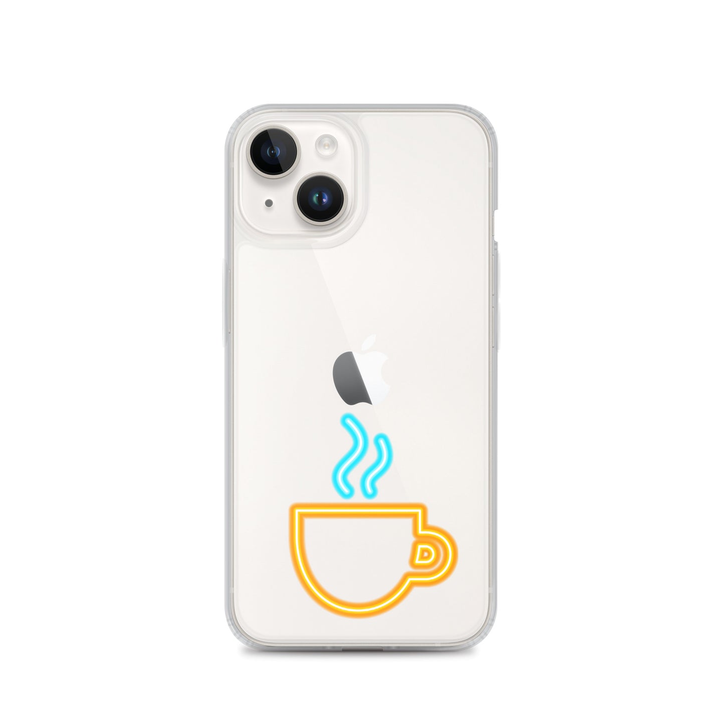 Clear Case for iPhone® Neon Coffee