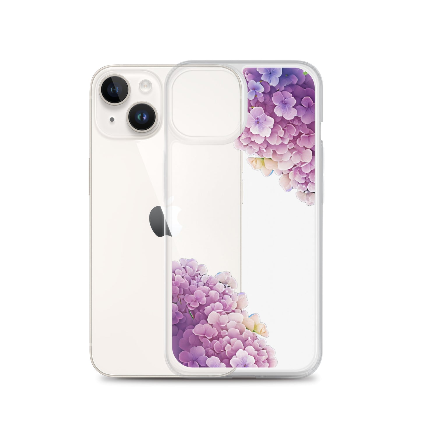 Clear Case for iPhone® : Hydrangea