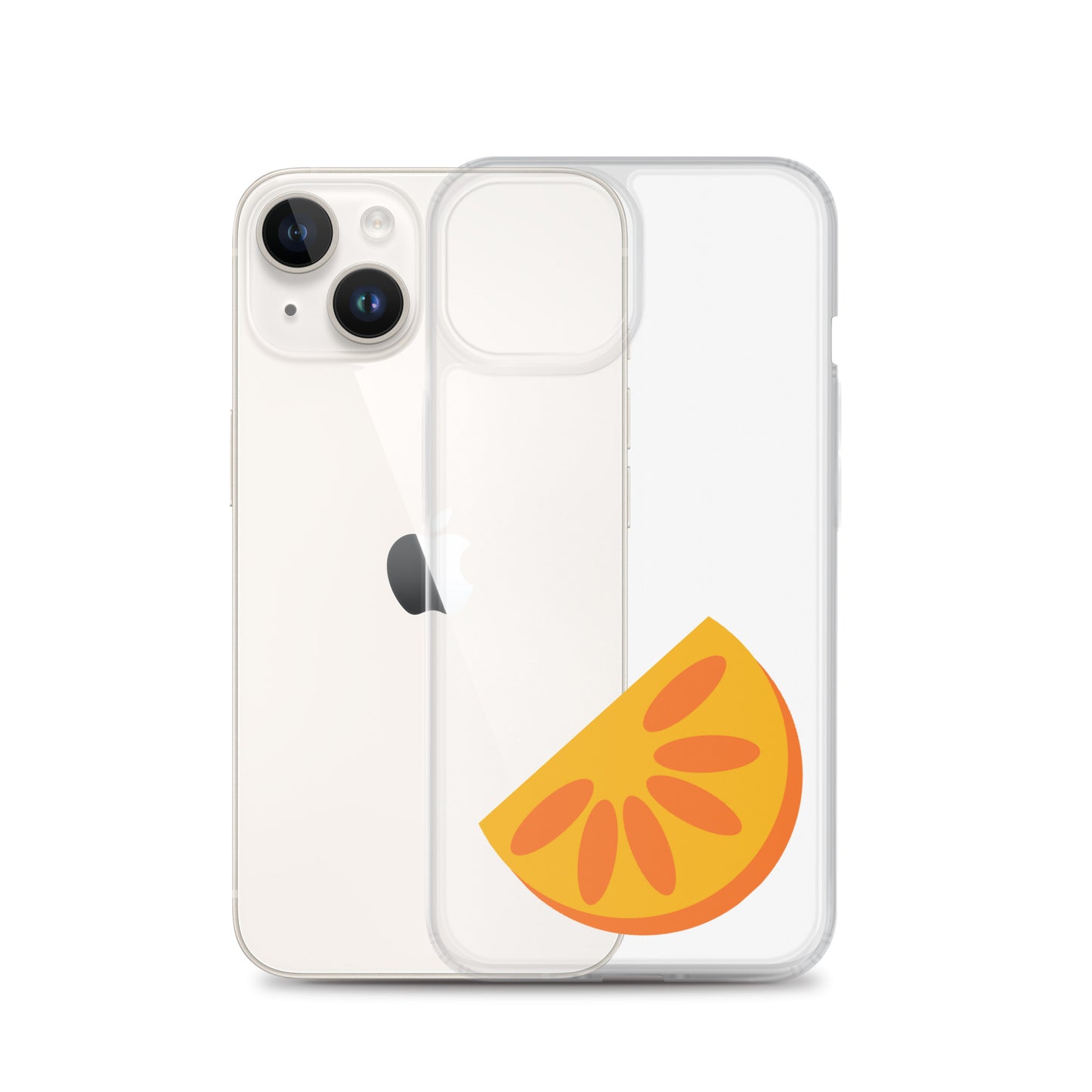 Clear Case for iPhone® Orange