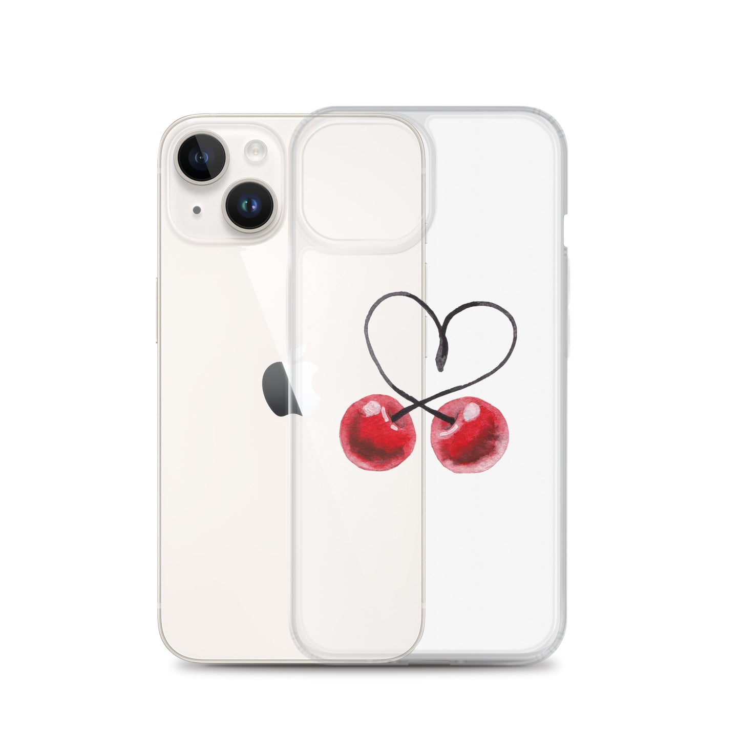 Clear Case for iPhone® Cherry Love