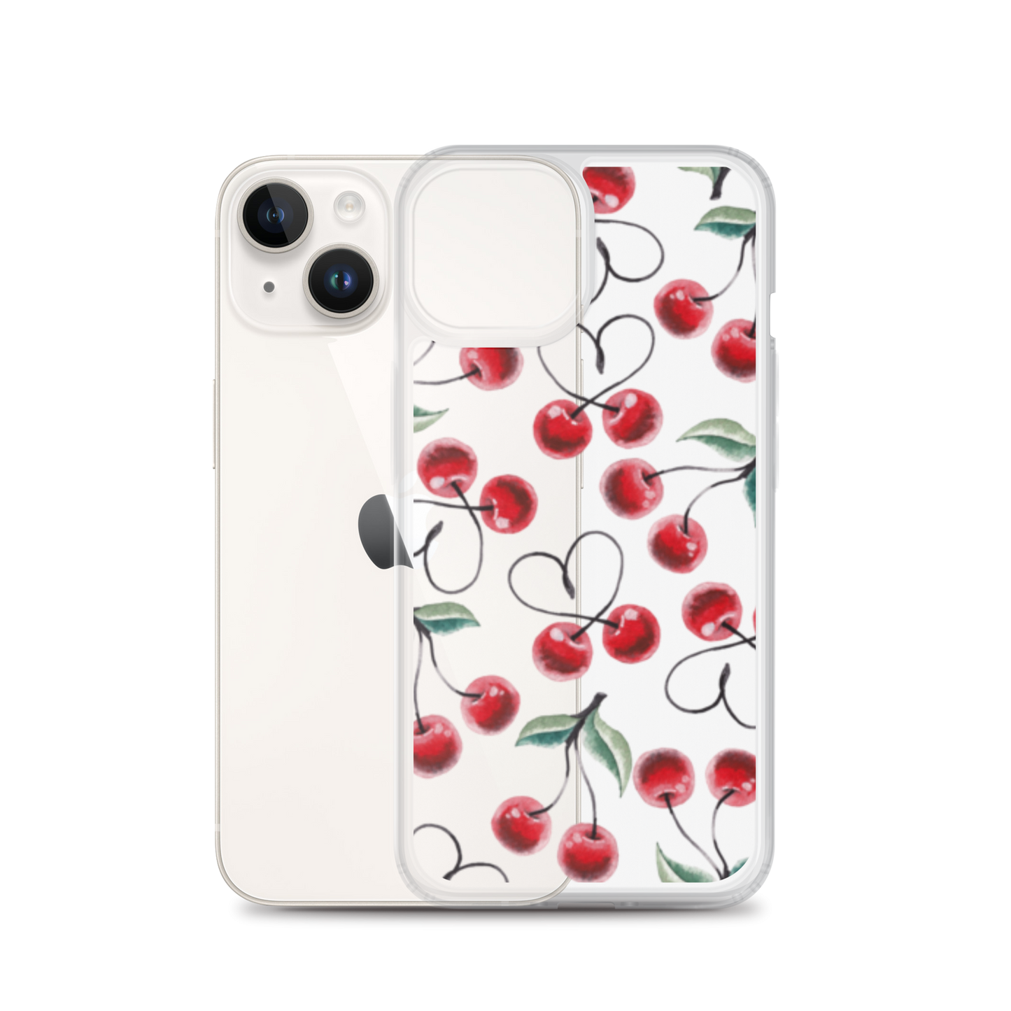 Clear Case for iPhone® Cherry Lots of Love