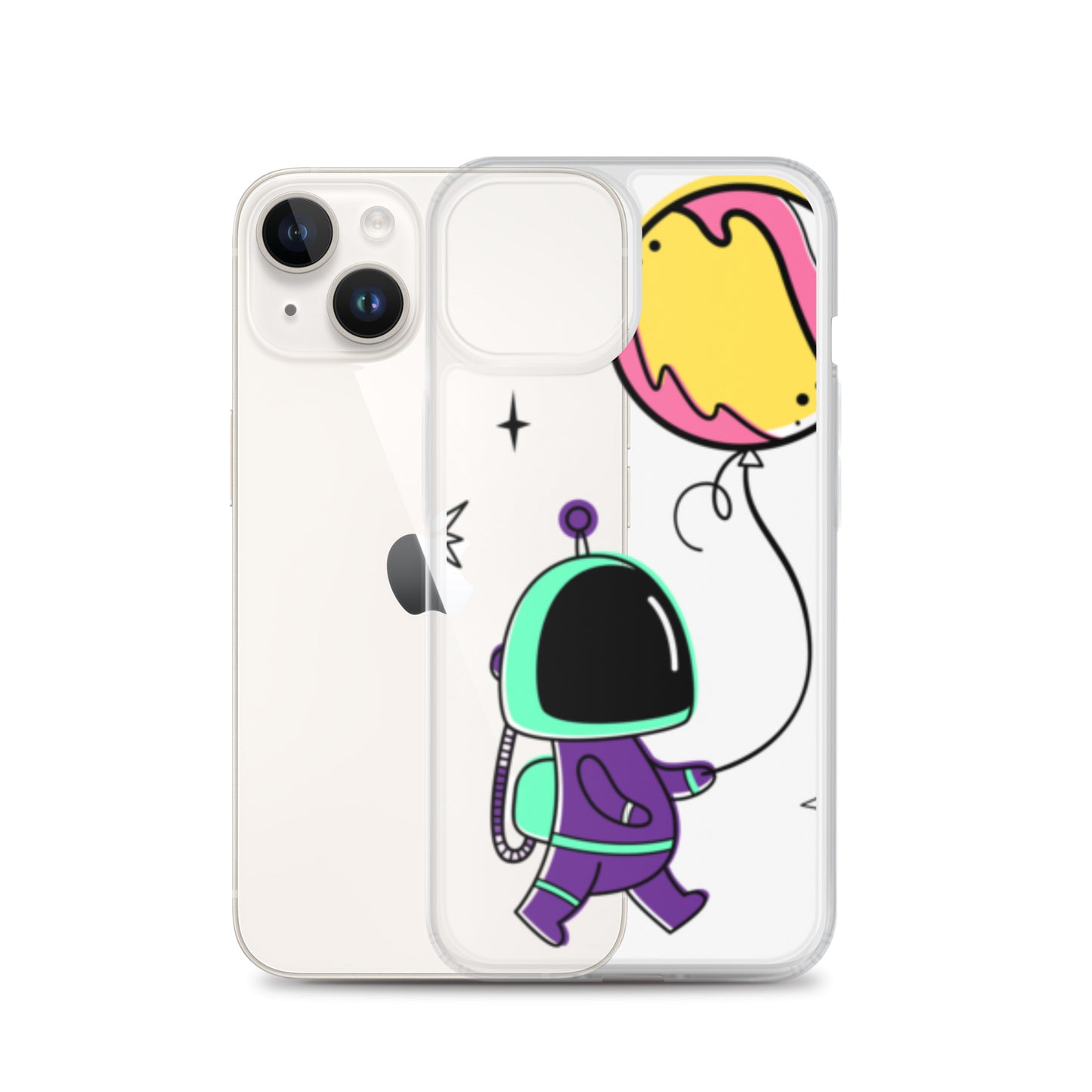 Clear Case for iPhone® Astronaut