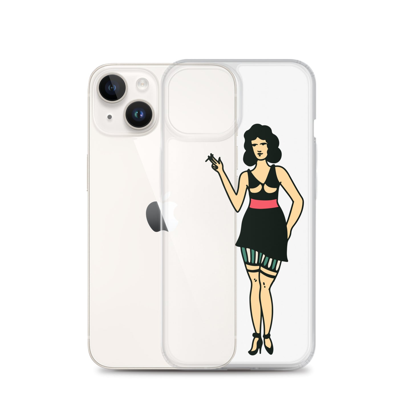 Clear Case for iPhone® Tattoo Woman 2