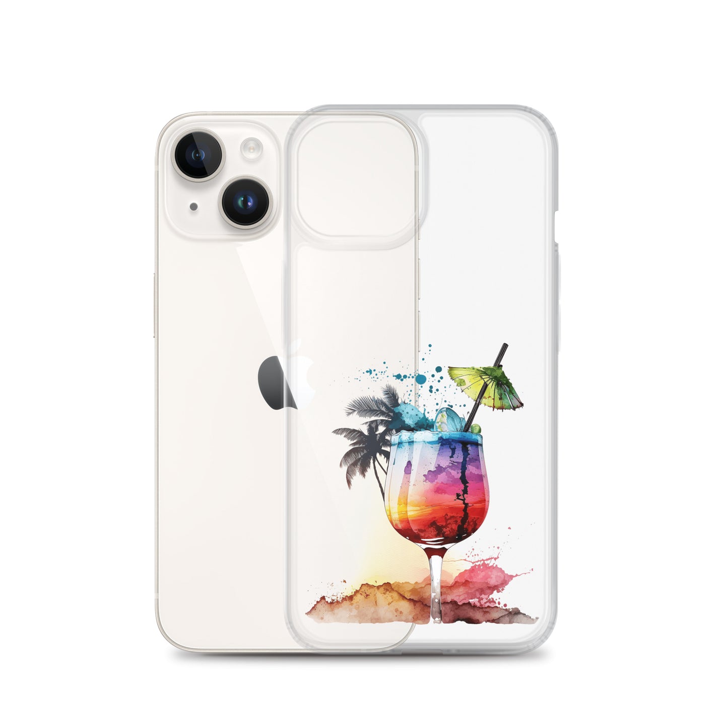 Clear Case for iPhone® Tropical Drink