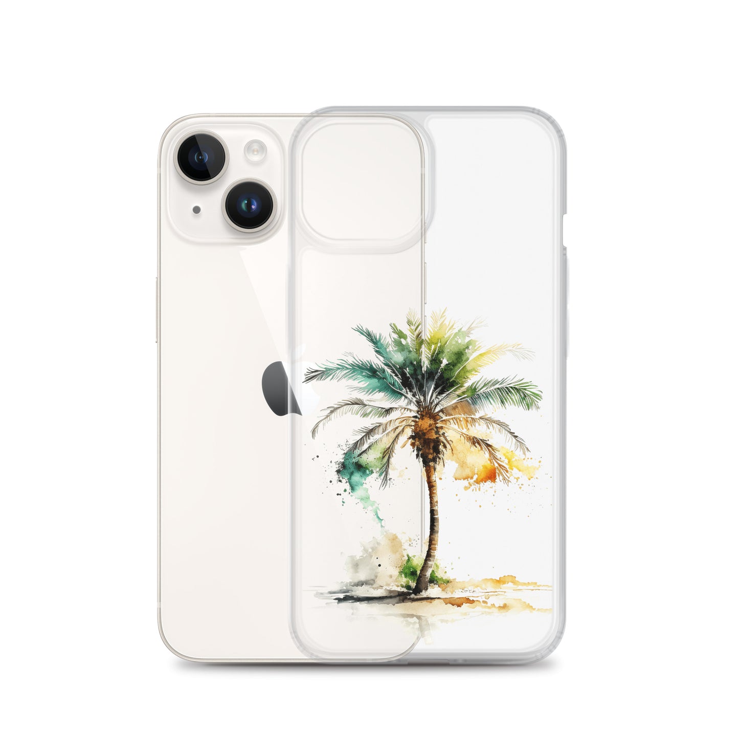 Clear Case for iPhone® Palm Tree