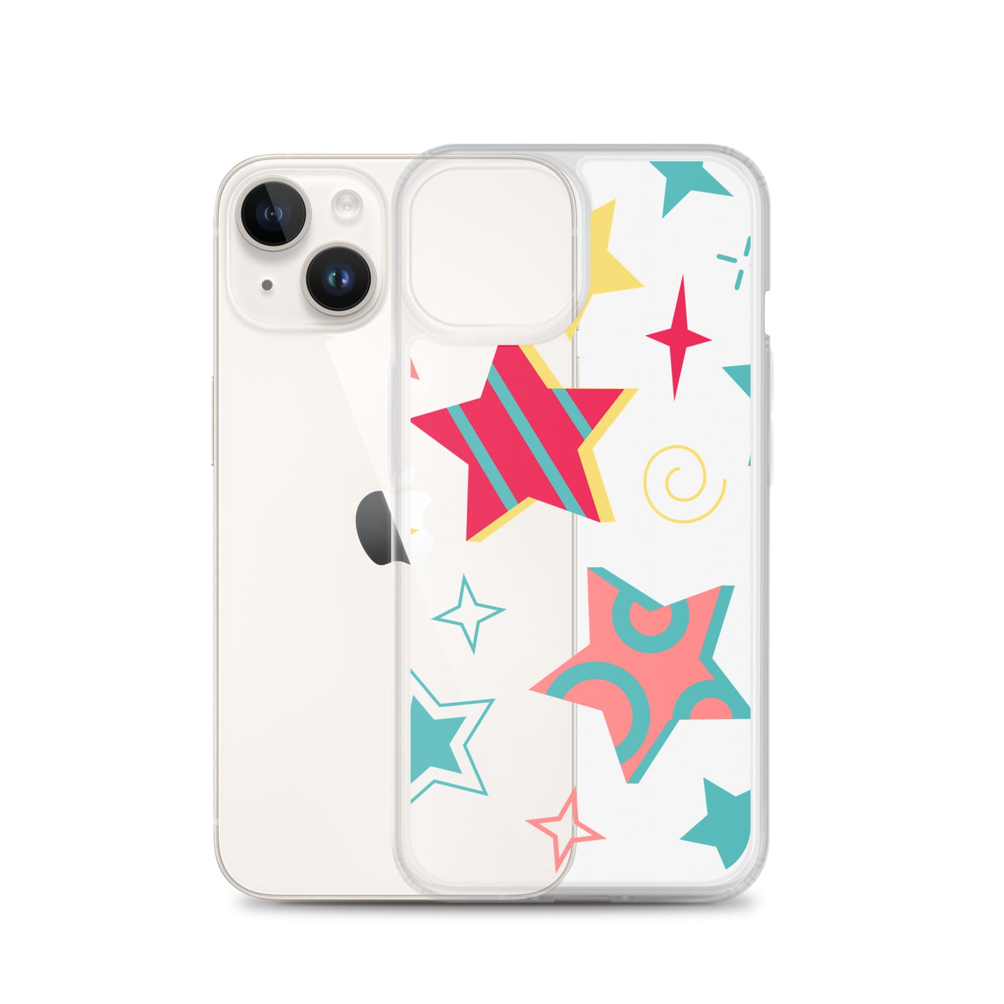 Clear Case for iPhone® 90's Stars