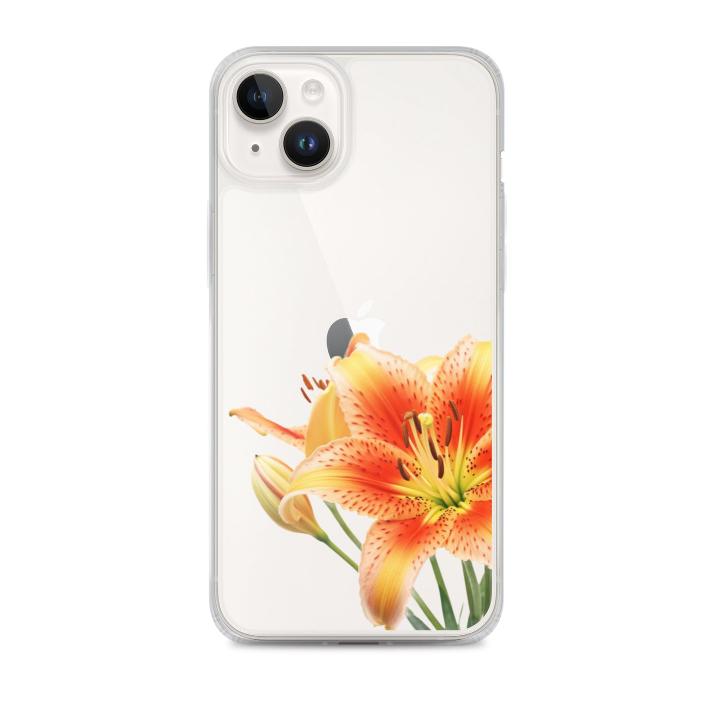 Clear Case for iPhone® Orange Lily