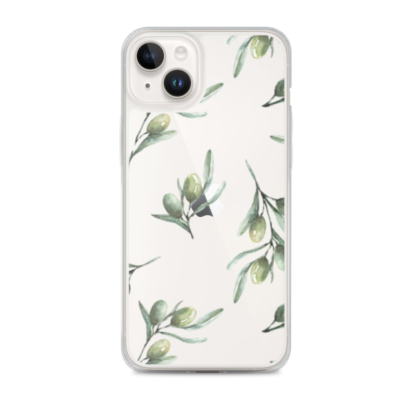 Clear Case for iPhone® Olive Branch