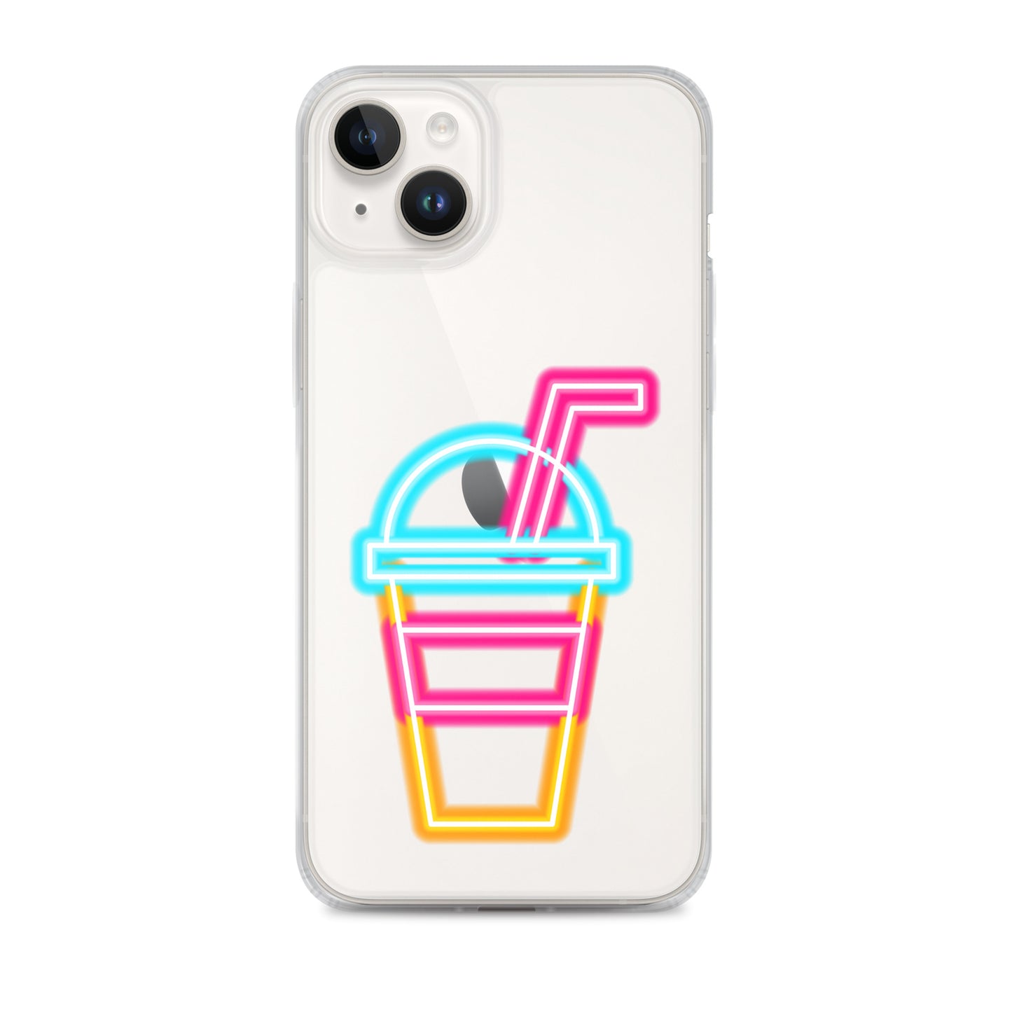 Clear Case for iPhone® Neon Drink