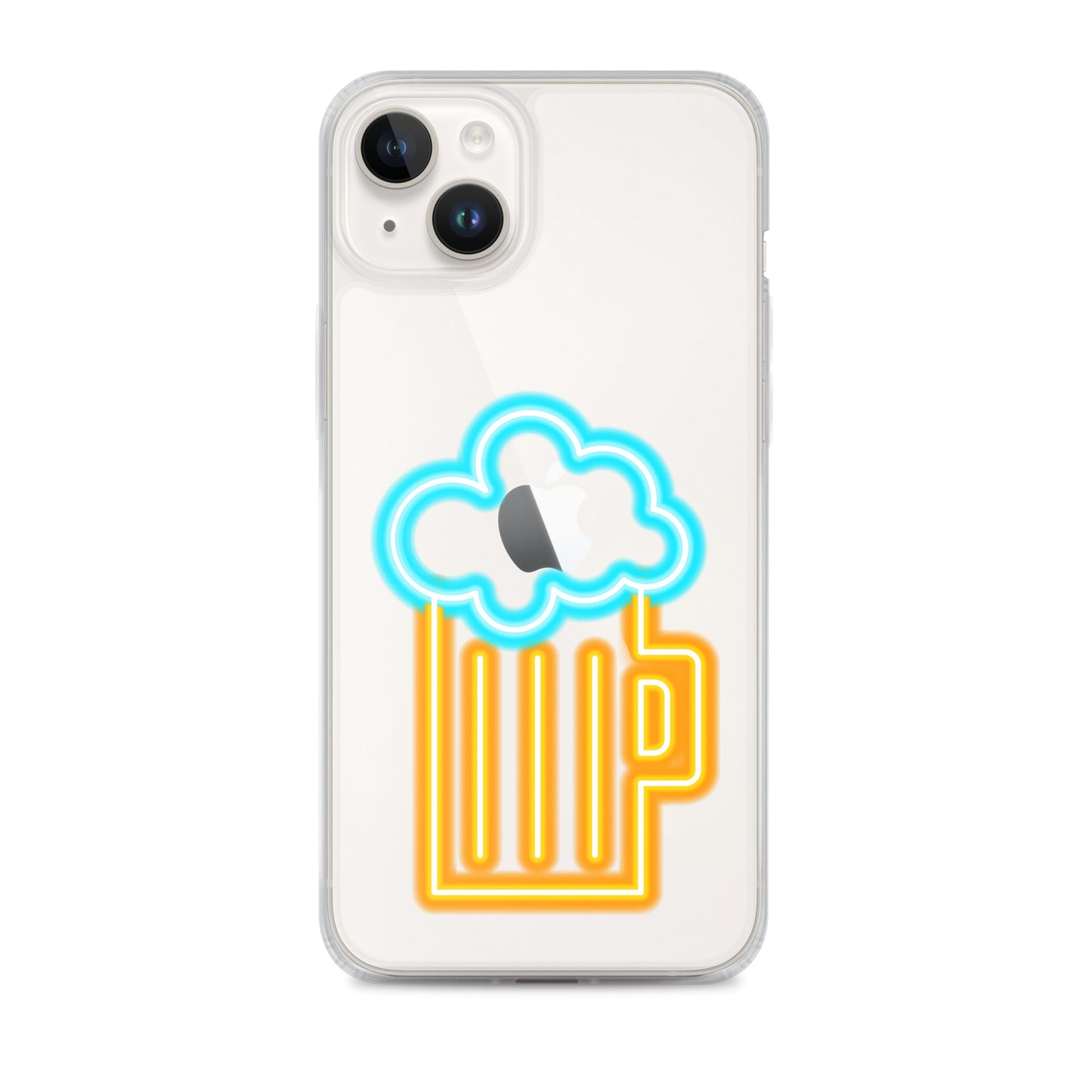 Clear Case for iPhone® Neon Beer