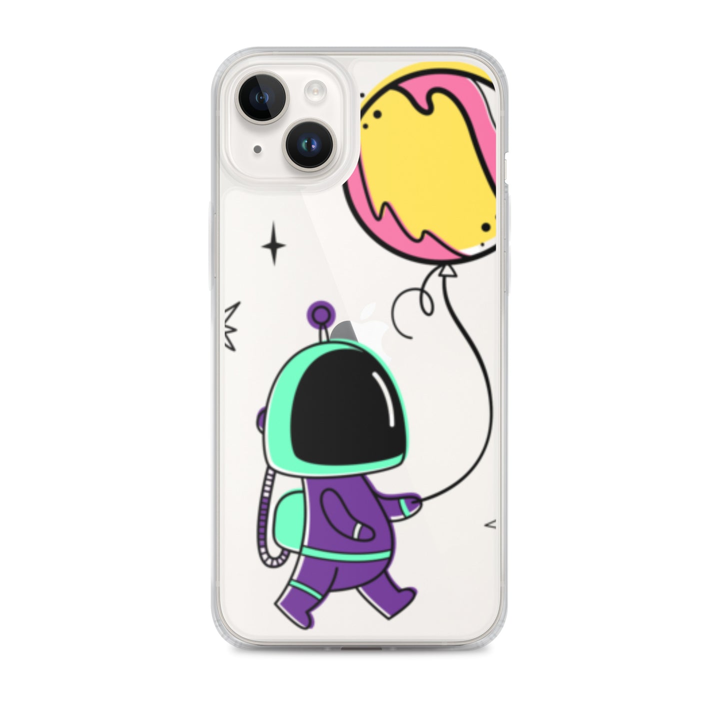 Clear Case for iPhone® Astronaut