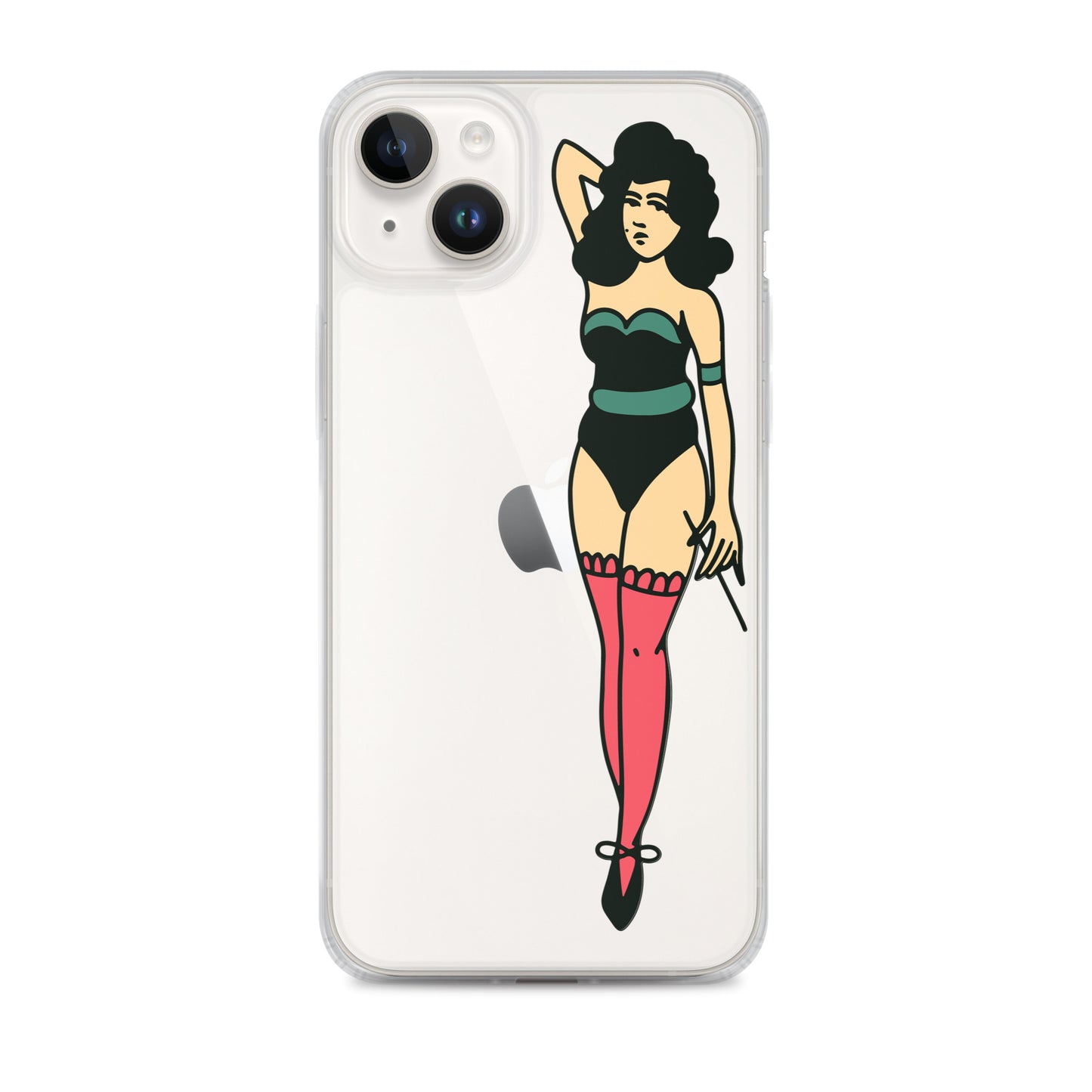 Clear Case for iPhone® Tattoo Lady