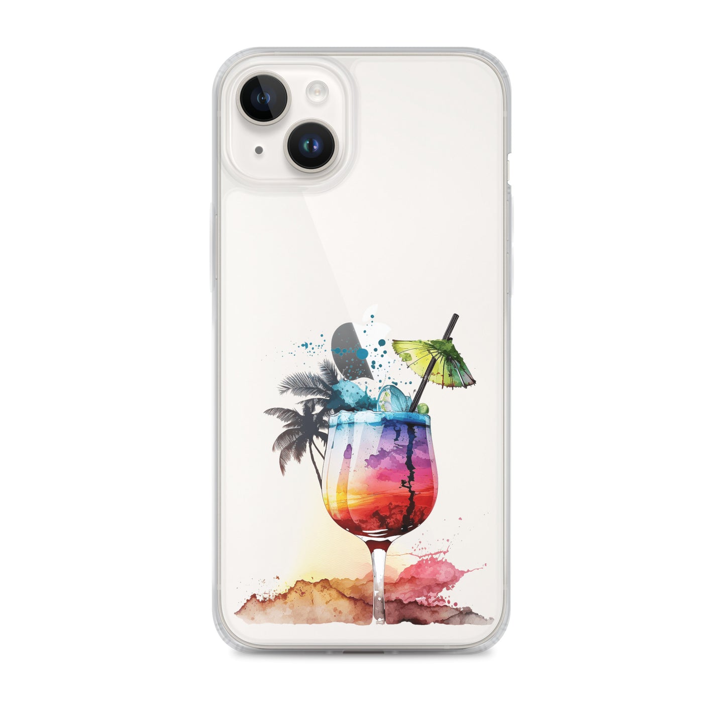 Clear Case for iPhone® Tropical Drink