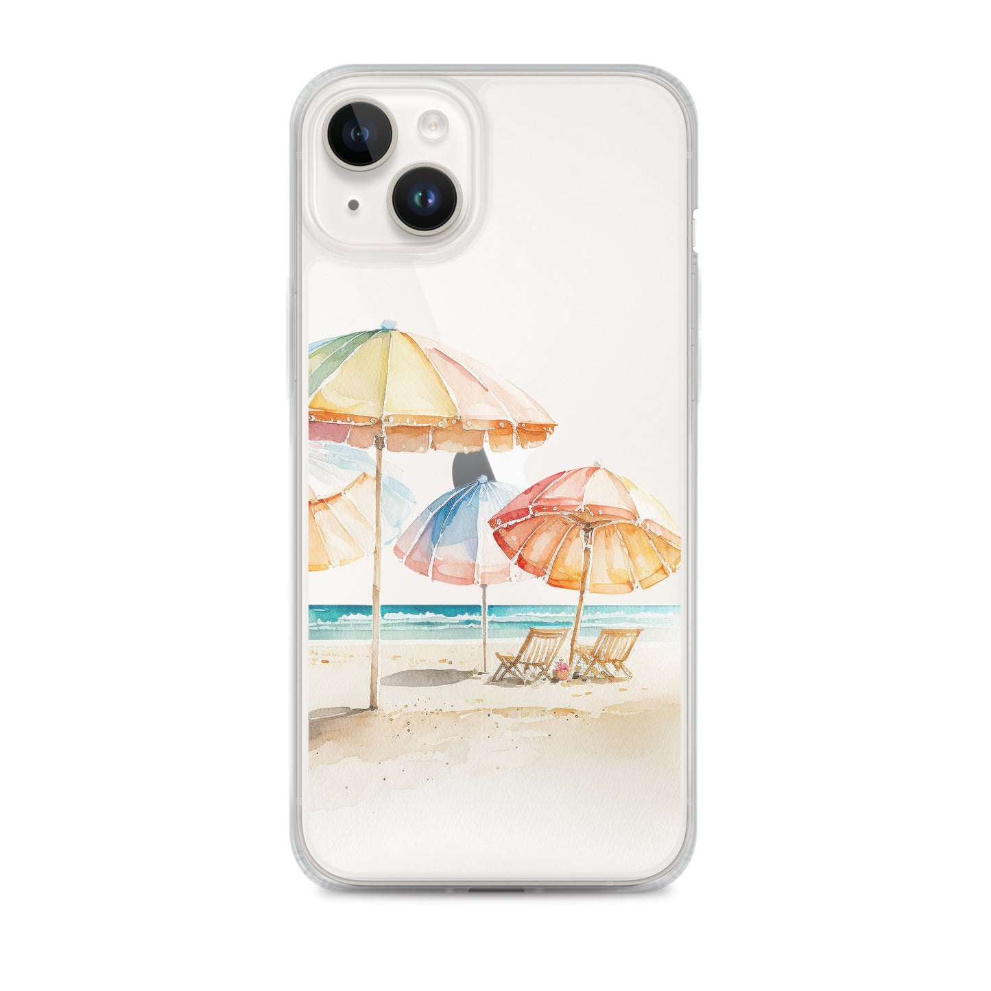 Clear Case for iPhone® Beach Umbrellas