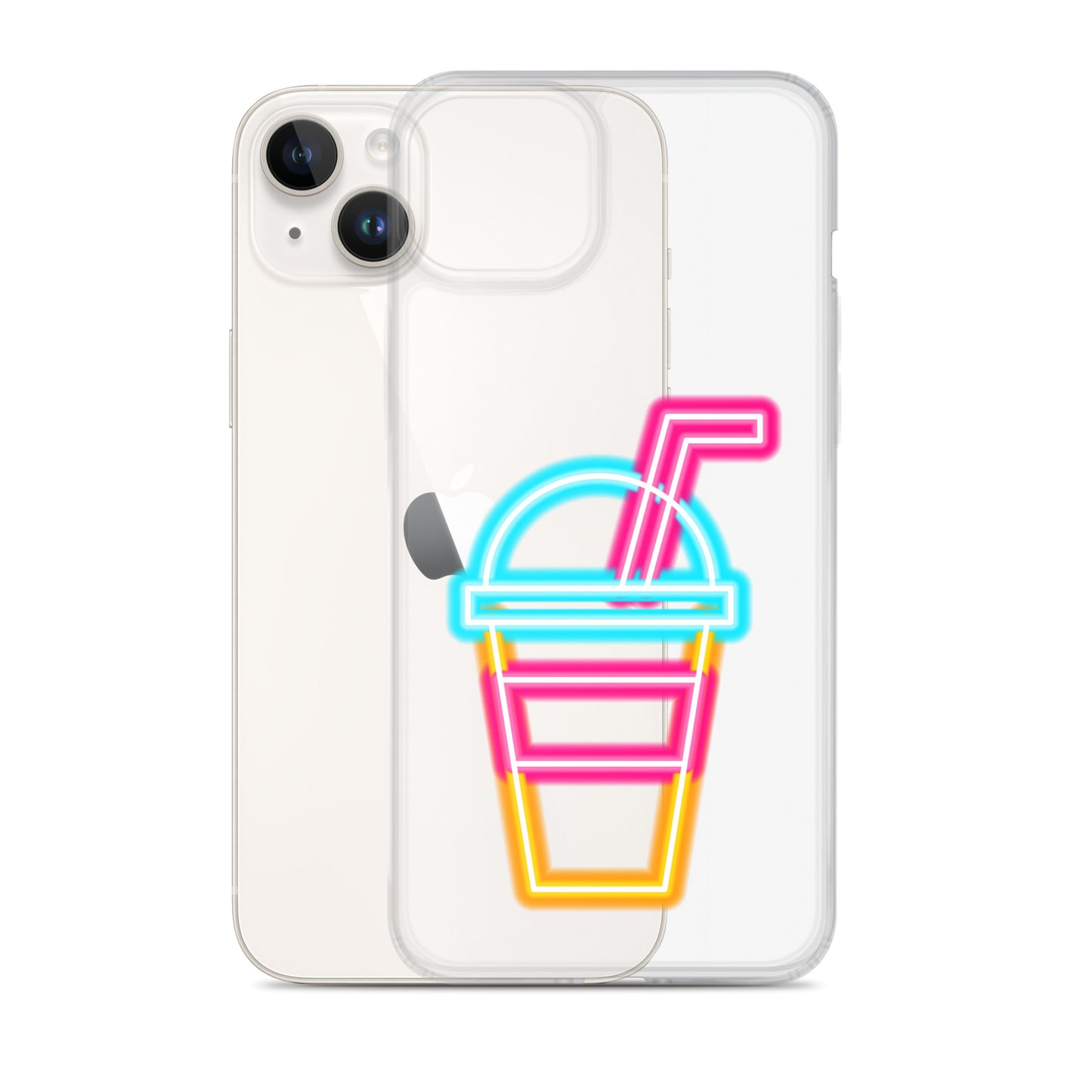 Clear Case for iPhone® Neon Drink