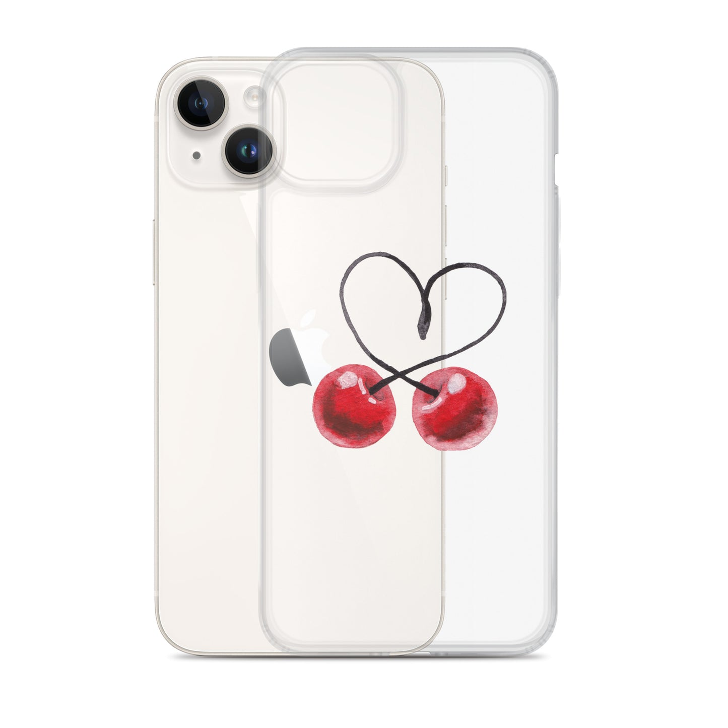 Clear Case for iPhone® Cherry Love